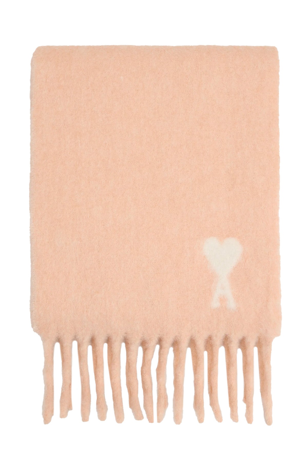 AMI Paris Herren Strickschal aus Alpakawolle Rosa POUDRE 680H25 Bild 1