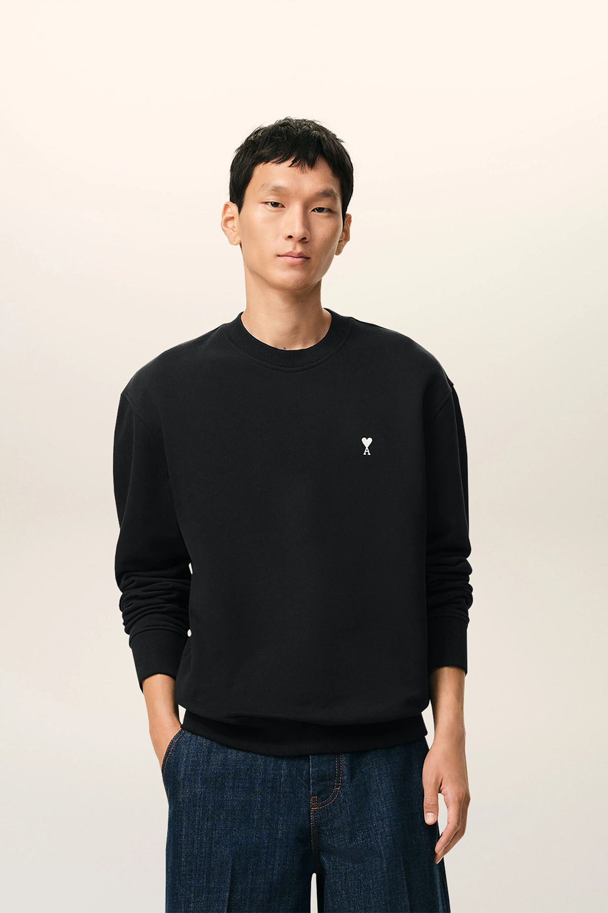 AMI Paris Herren Sweatshirt Schwarz SCHWARZ Bild 2