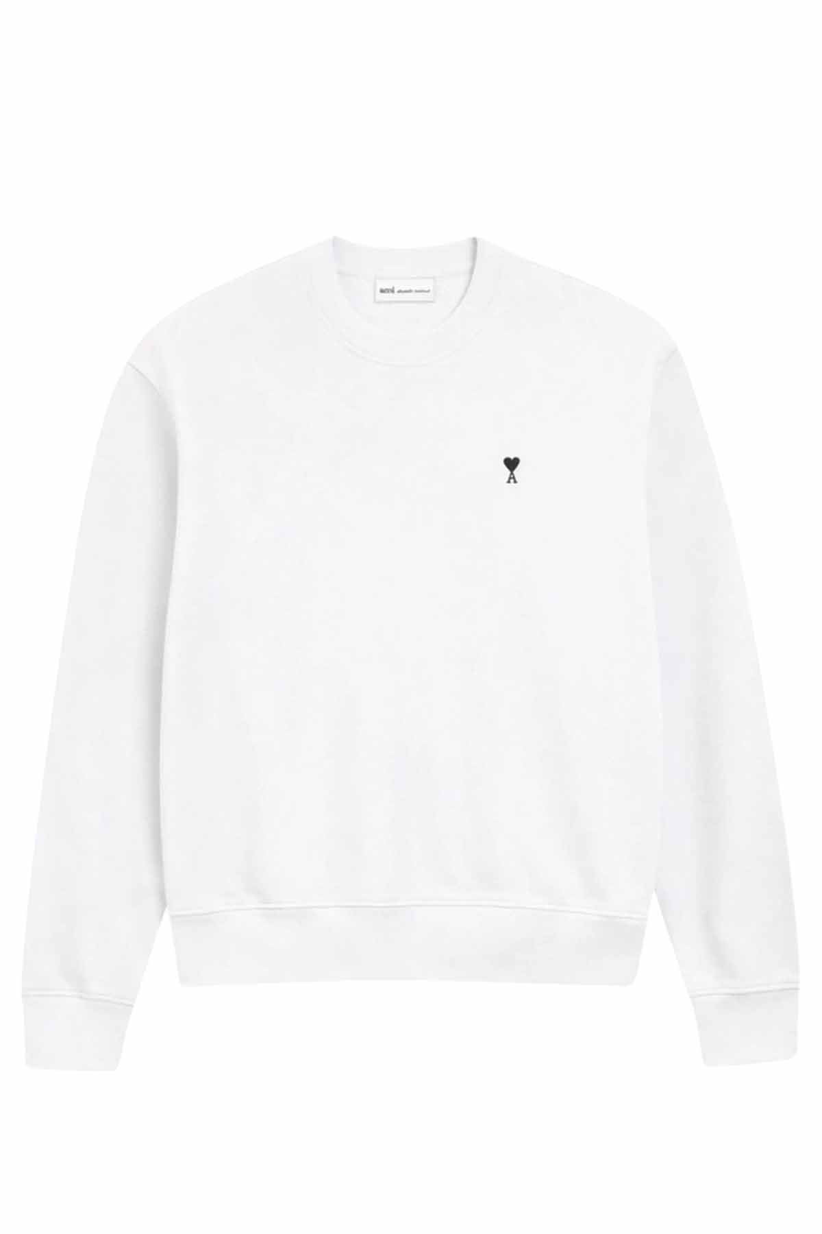 AMI Paris Herren Sweatshirt Weiss WEISS Bild 1