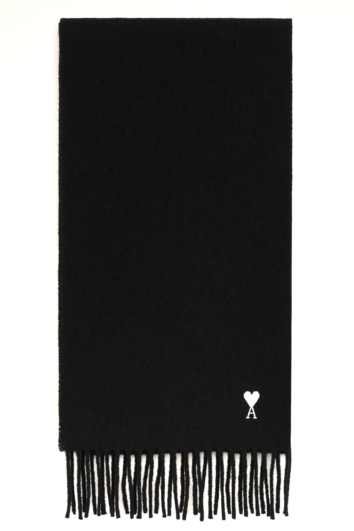 AMI Paris Herren Wollschal Schwarz 001 BLACK Bild 1