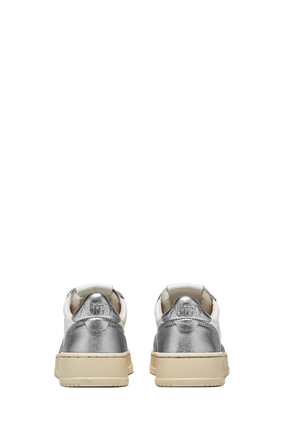 Autry Damen Low Sneaker Medalist Bicolor Weiss/Silver WEISS Bild 3