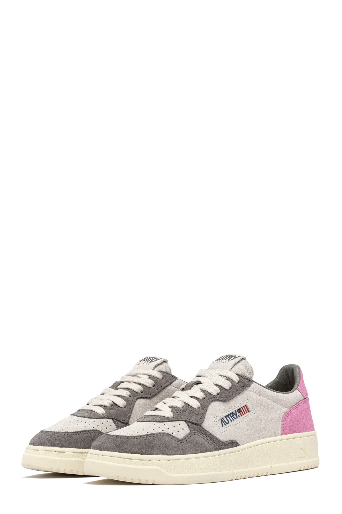 Autry Damen Low Sneaker Medalist Tricolor Rosa/Lavagna PINK Bild 2