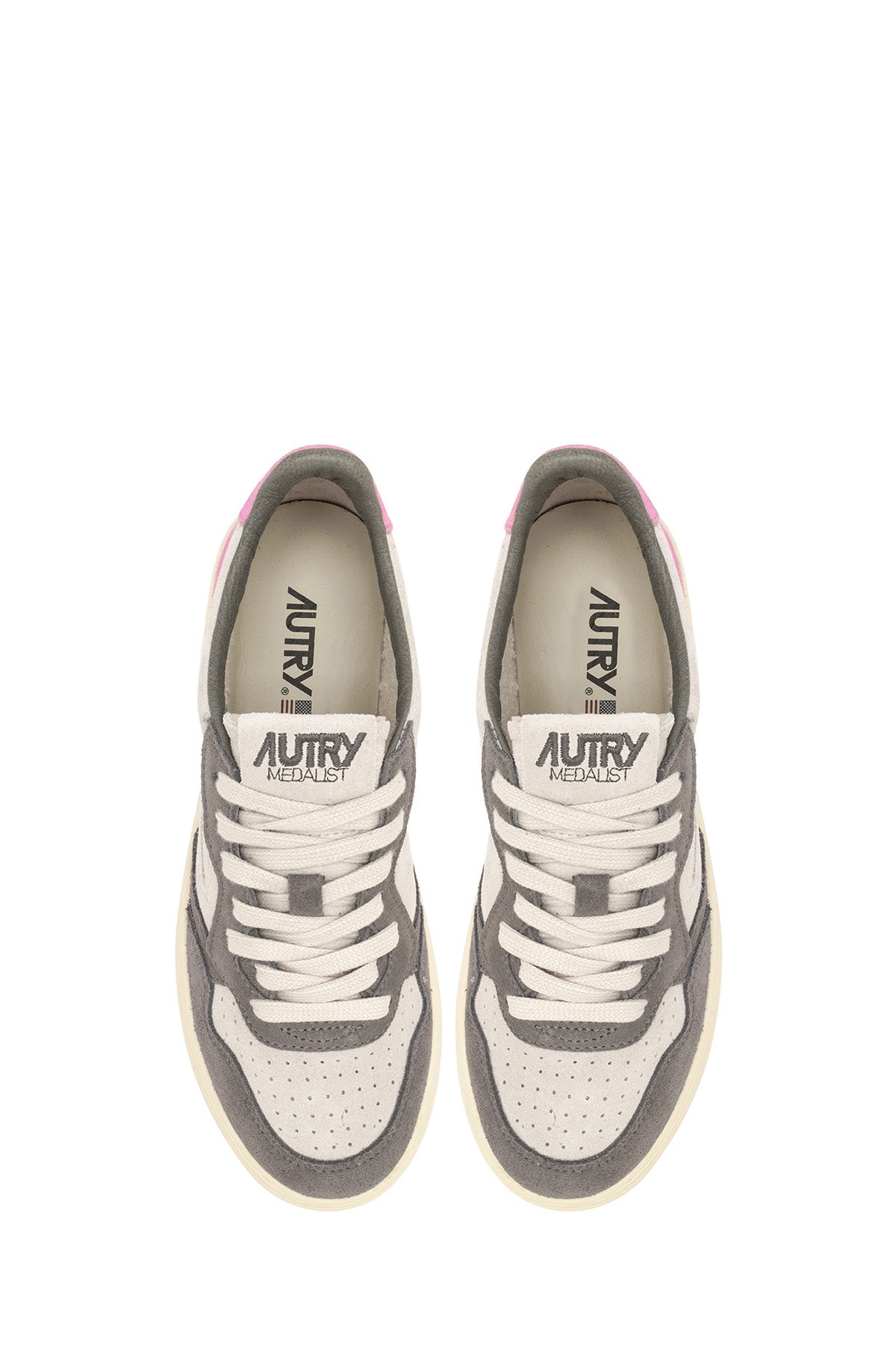 Autry Damen Low Sneaker Medalist Tricolor Rosa/Lavagna PINK Bild 4