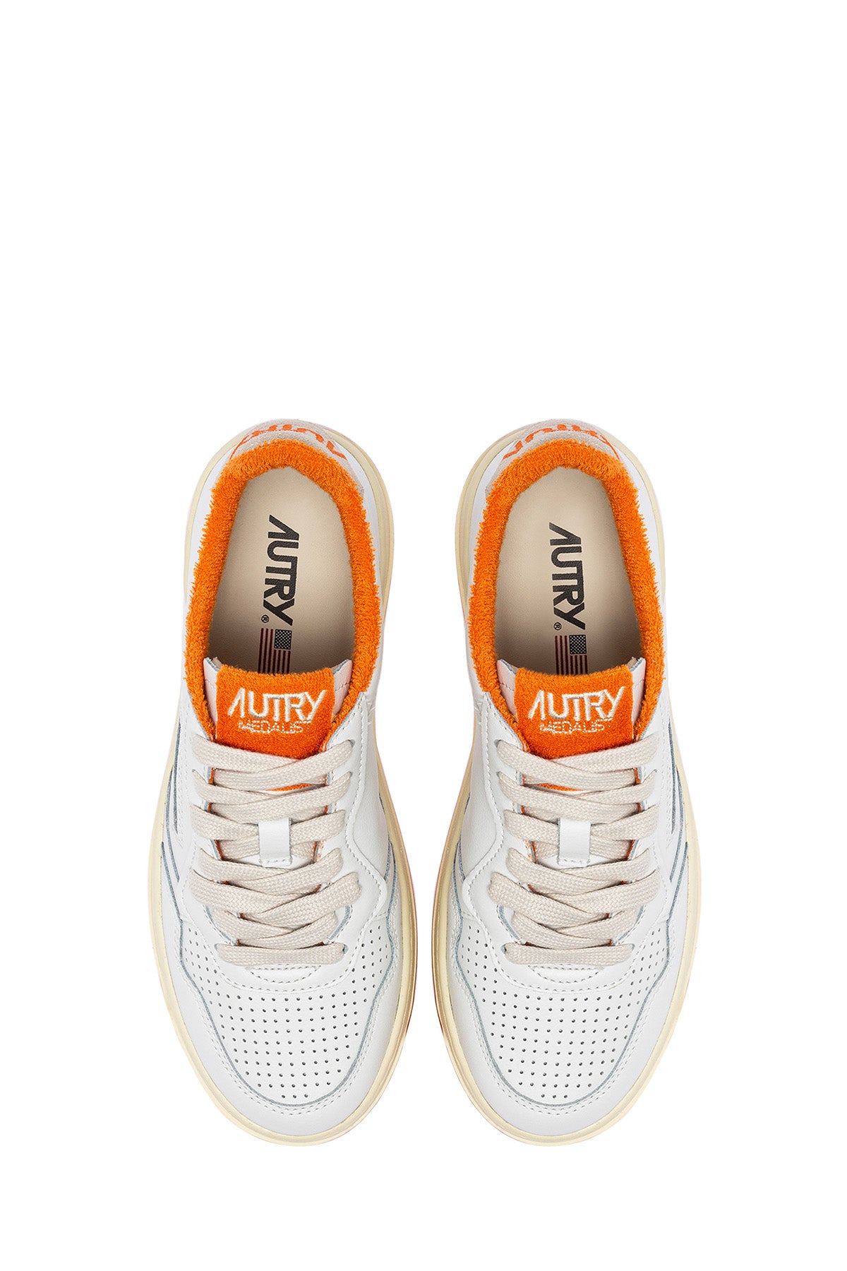Autry Damen Low Sneaker Medalist Weiss/Amberglow WEISS Bild 4