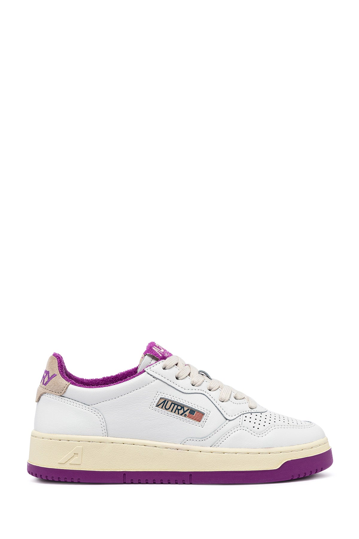 Autry Damen Low Sneaker Medalist Weiss/Hyacinth Violet WEISS Bild 1