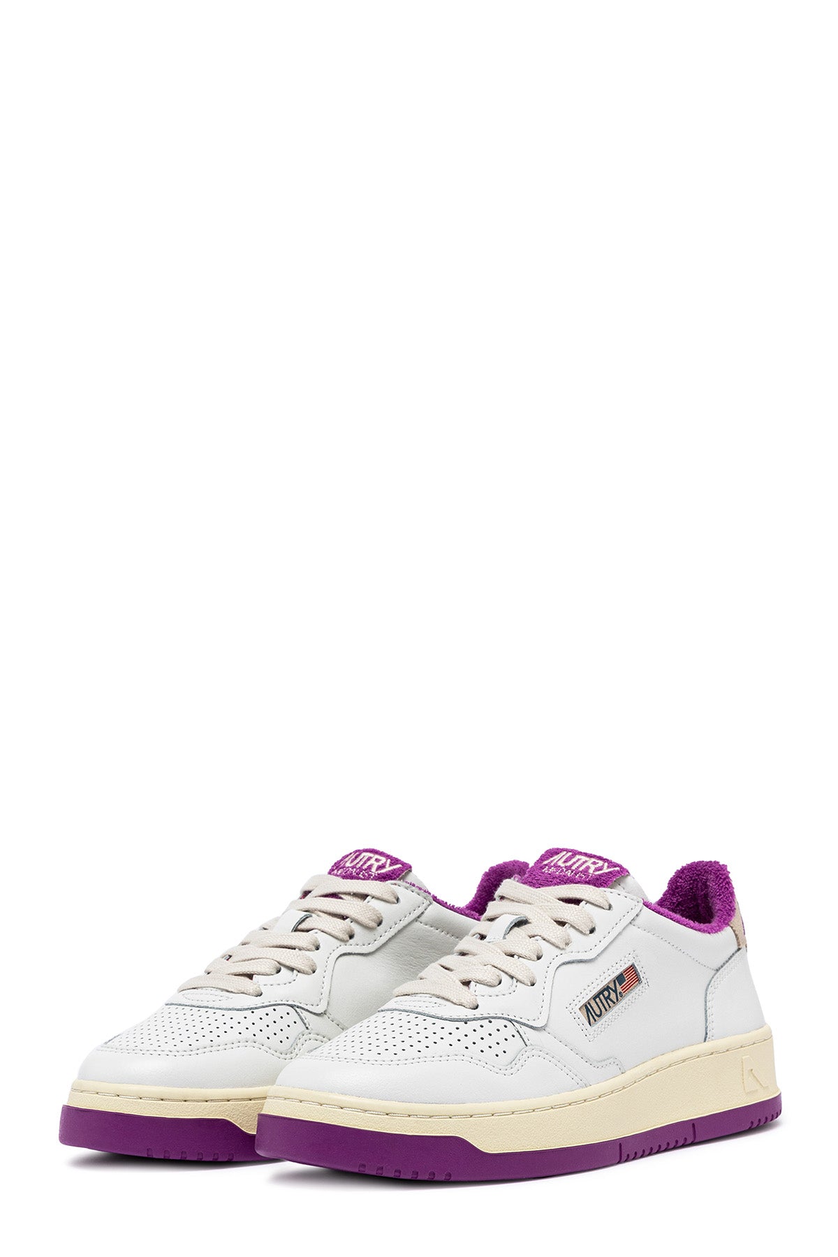 Autry Damen Low Sneaker Medalist Weiss/Hyacinth Violet WEISS Bild 2