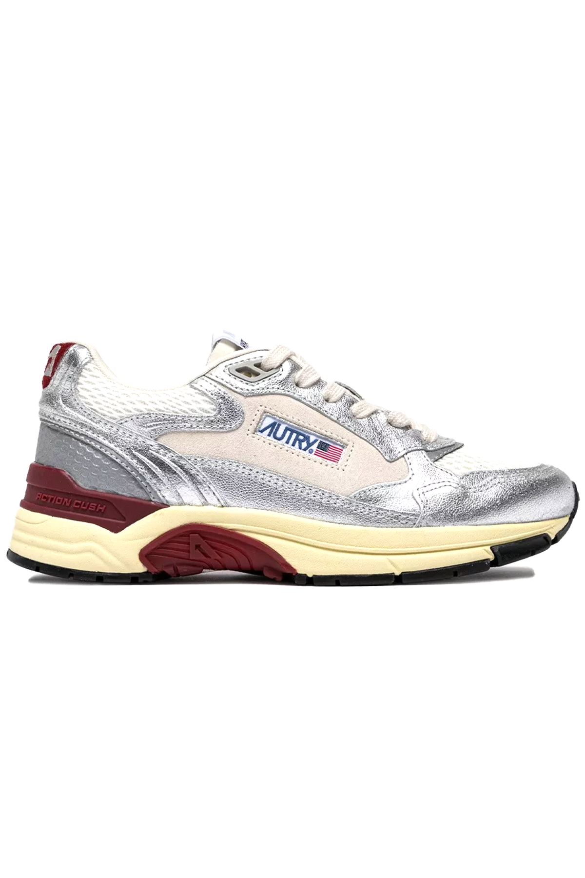 Autry Damen Sneaker Hyperway Silber/Weiss/Rot EM05 Bild 1