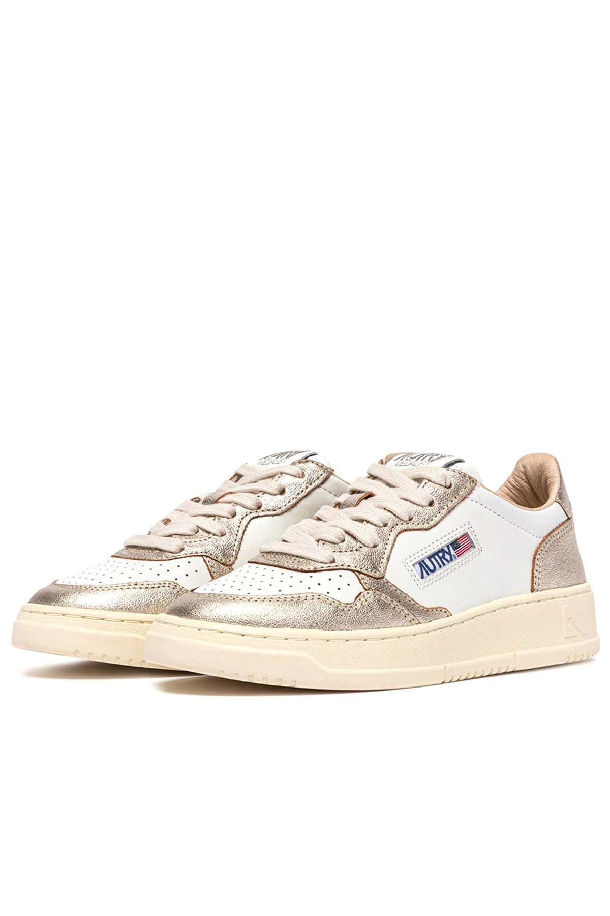 Autry Damen Sneaker Medalist Bicolor Weiss/Platinum WB16 Bild 2