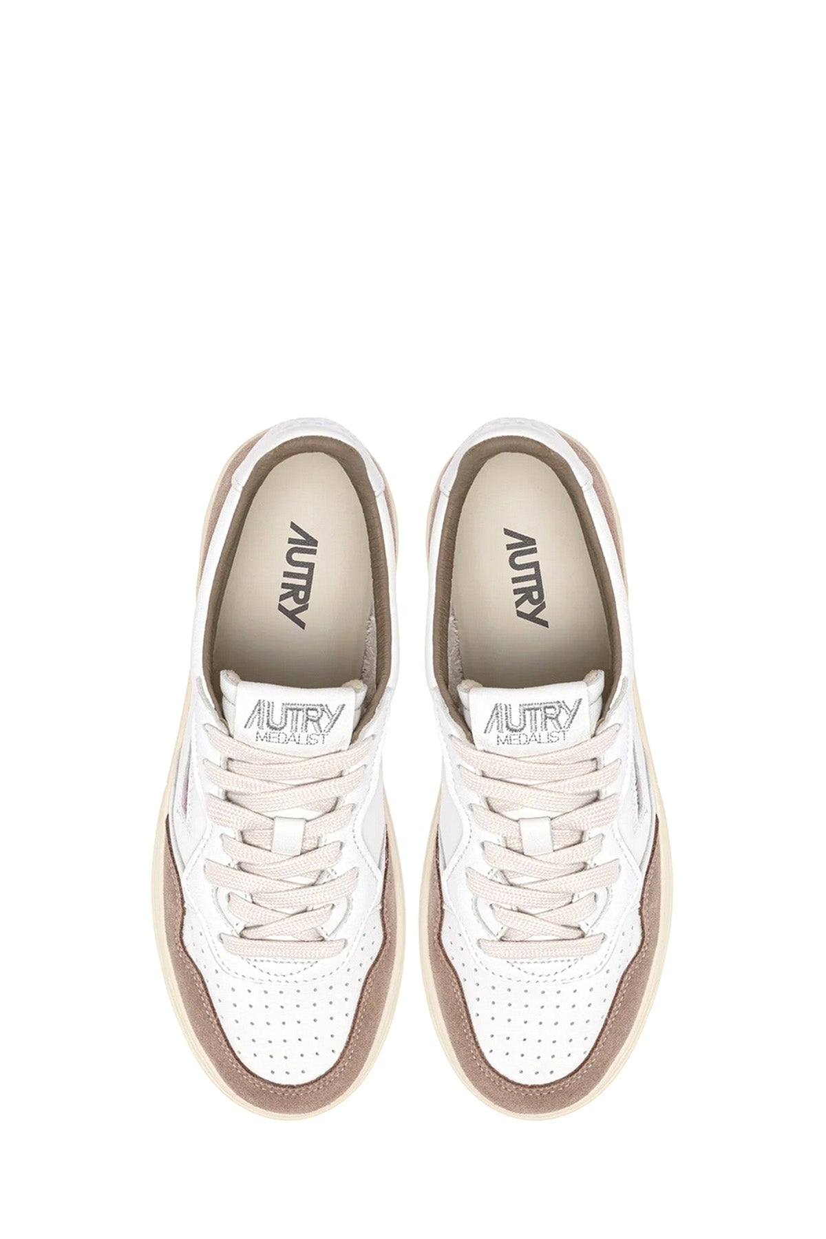 Autry Damen Sneaker Medalist Goat Suede Weiss/Tobacco GS43 Bild 4