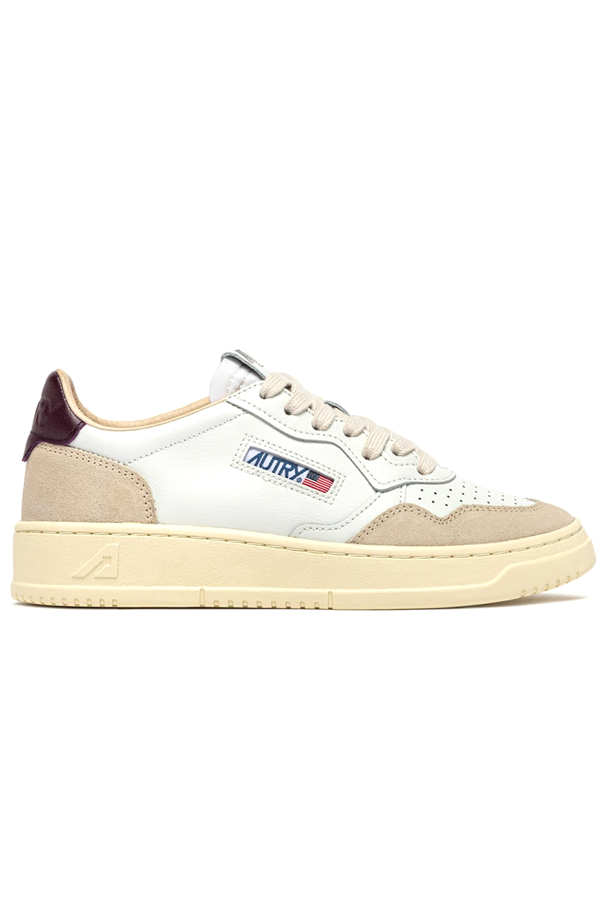 Autry Damen Sneaker  Medalist Leather Suede Weiss/Fig LS18 Bild 1