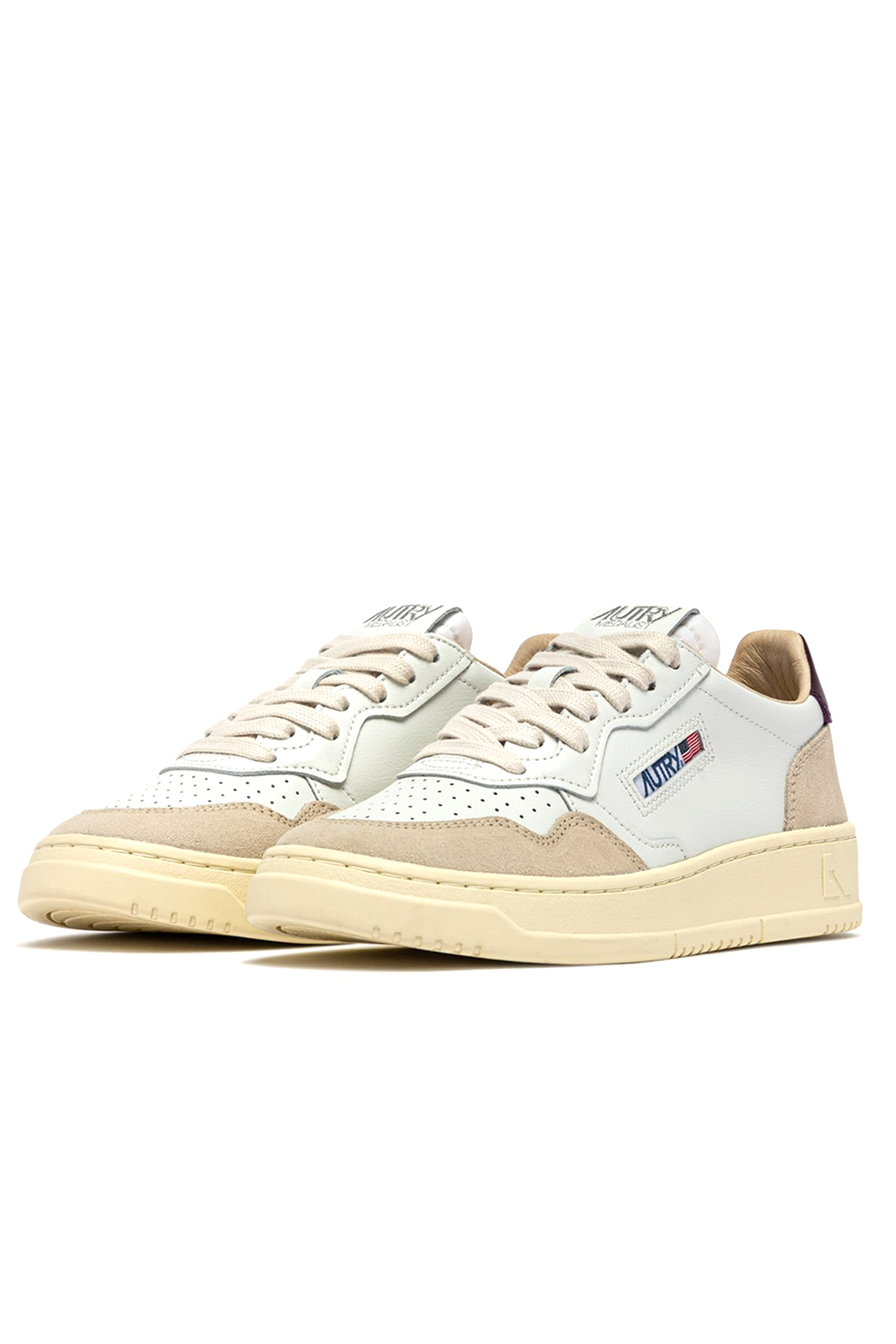 Autry Damen Sneaker  Medalist Leather Suede Weiss/Fig LS18 Bild 2