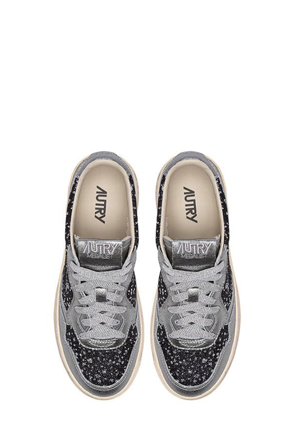 Autry Damen Sneaker Medalist Schwarz/Silber/Glitzer FM02 Bild 4