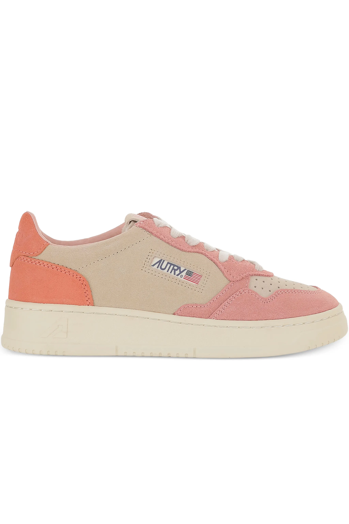 Autry Damen Sneaker Medalist Tricolor Orange/Rosa/Beige BUNT Bild 1