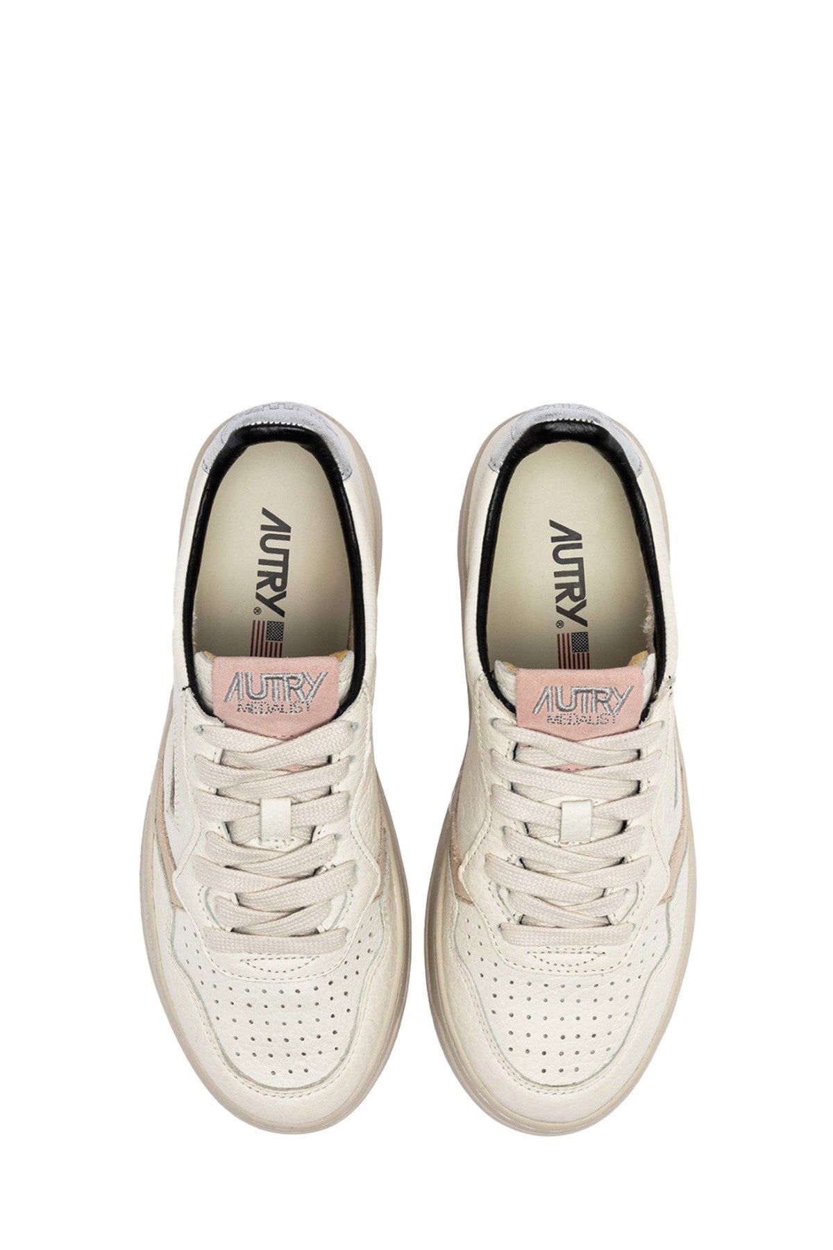 Autry Damen Sneaker Medalist Weiss/Silber/Puder LE18 Bild 4