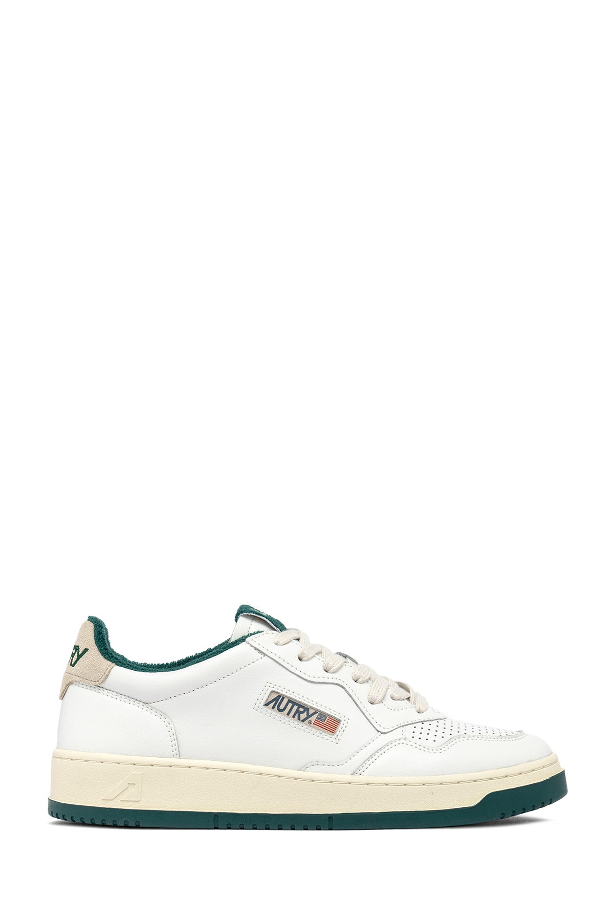 Autry Herren Low Sneaker Medalist Leat Weiss/Forest WEISS Bild 1