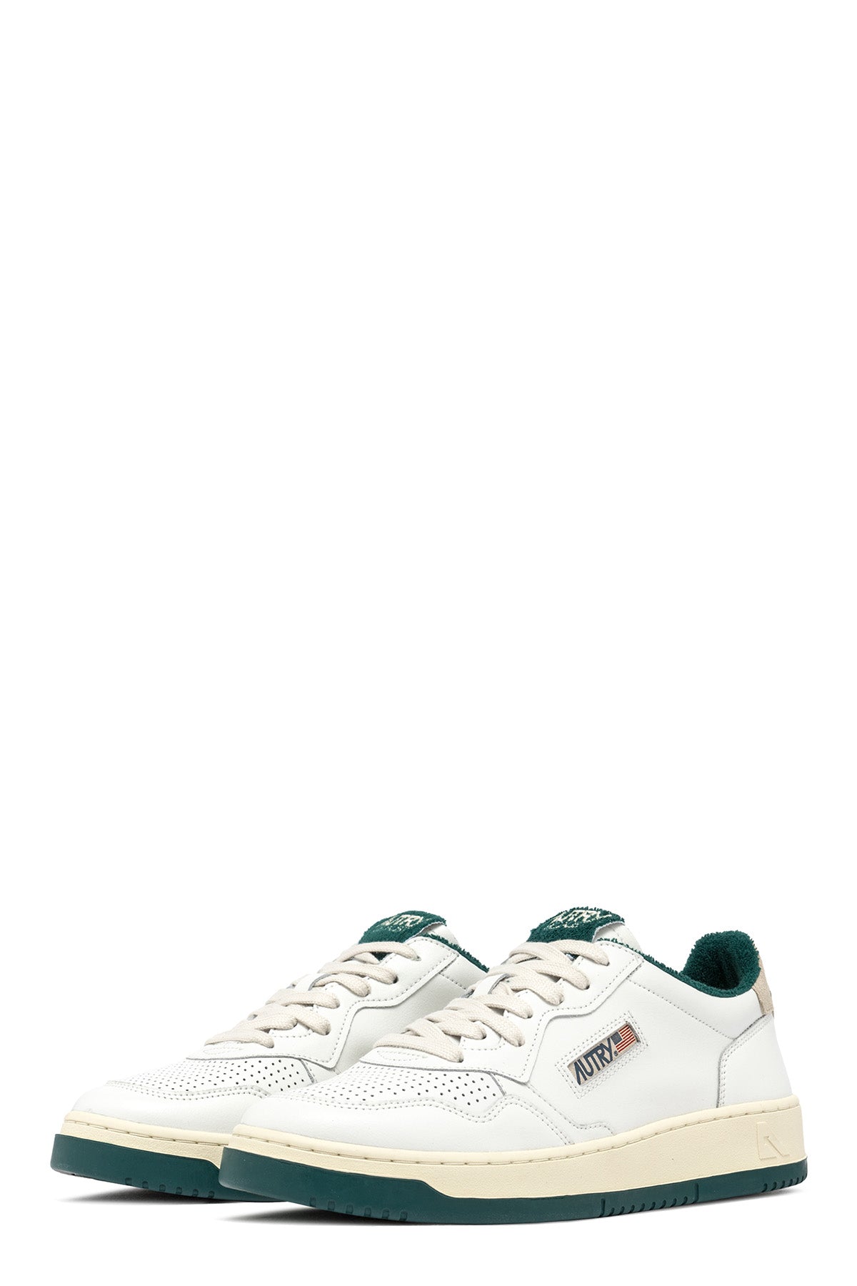 Autry Herren Low Sneaker Medalist Leat Weiss/Forest WEISS Bild 2