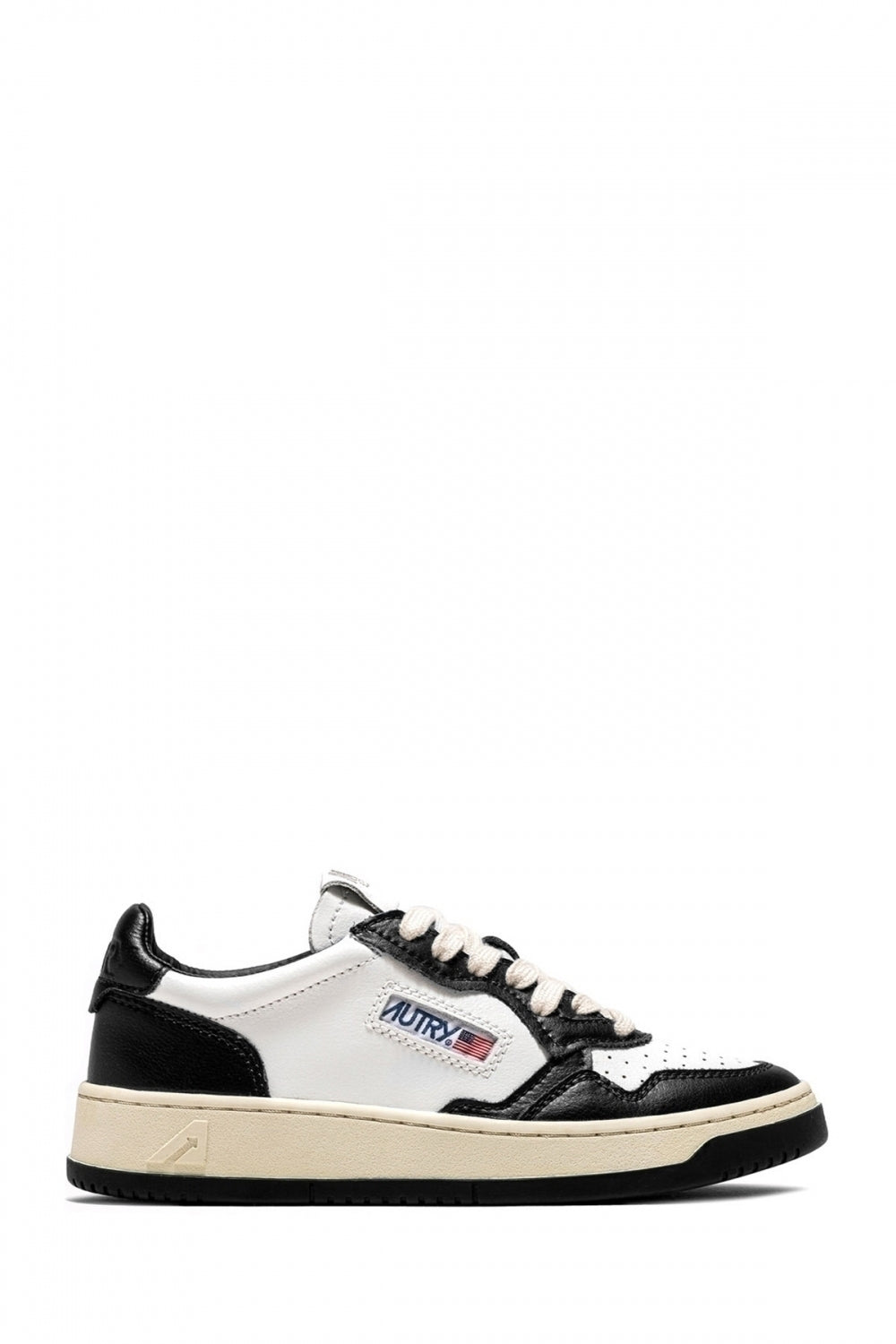 Autry Herren Low Sneaker Medalist Leat White/Black WEISS Bild 1