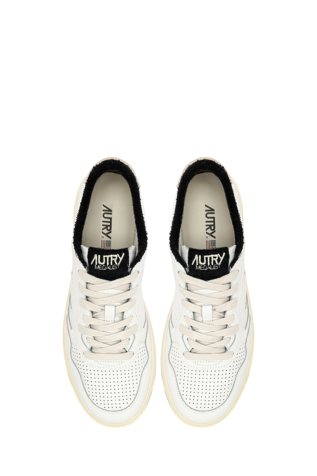Autry Herren Low Sneaker Medalist Weiss/Schwarz WEISS Bild 4