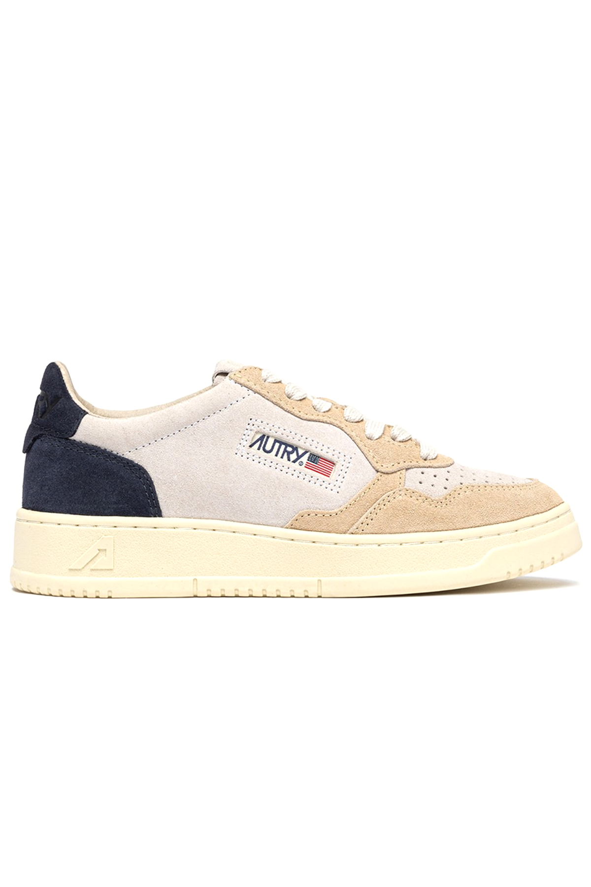 Autry Herren Sneaker Medalist Tricolor Weiss/Sand/Blue Space TS29 Bild 1