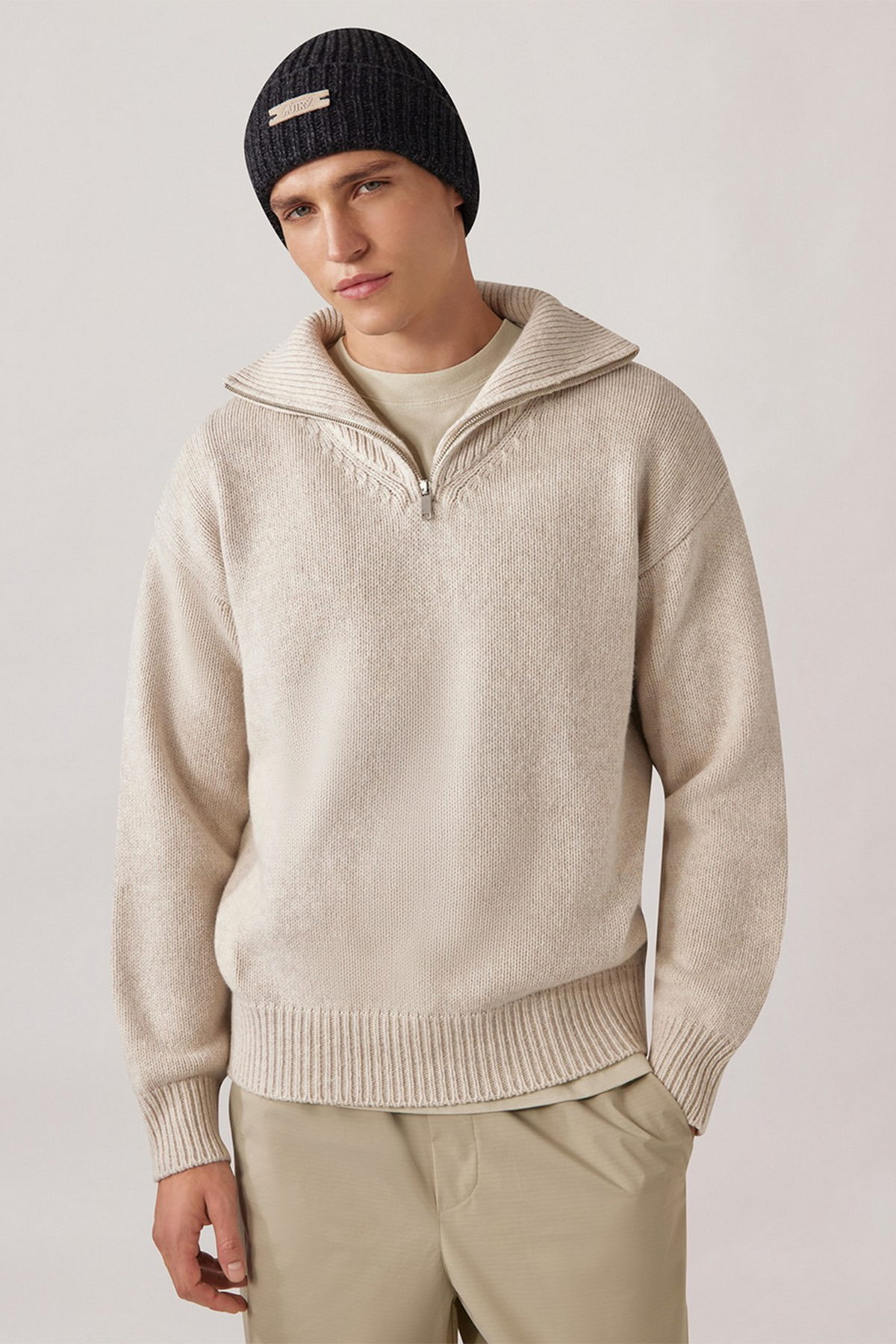 Autry Unisex Strickpullover Creme KNIT CREAM Bild 3
