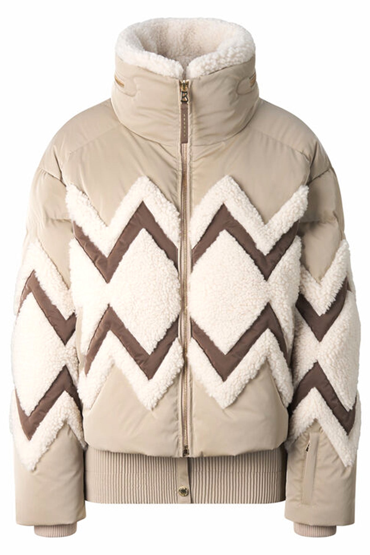 Bogner Damen Skijacke Vaya-D Camel/Off-White 764 Bild 1