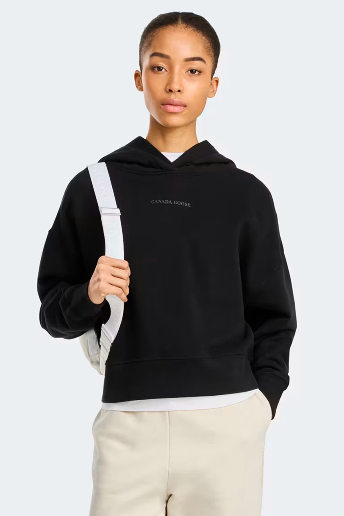 Canada Goose Damen Hoodie Muskoka Schwarz Black Noir Bild 2