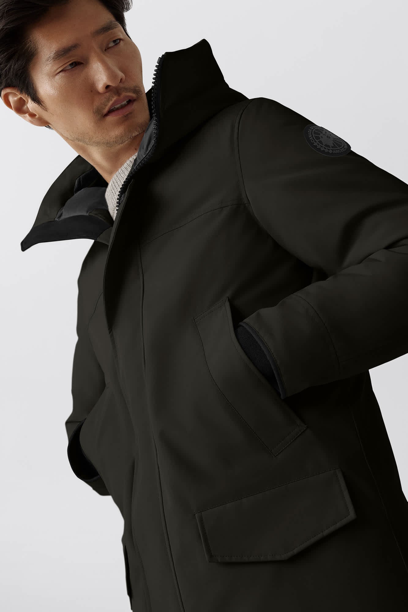 Canada Goose Herren Daunenparka Langford Black Label Vulkan Vulkan Bild 5