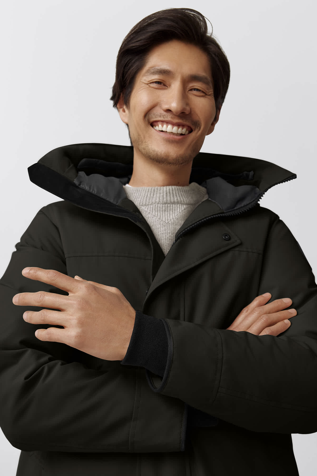 Canada Goose Herren Daunenparka Langford Black Label Vulkan Vulkan Bild 6