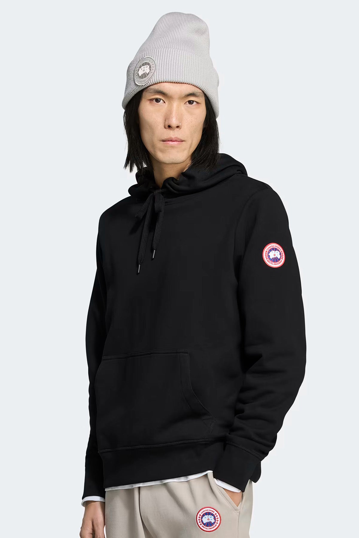 Canada Goose Herren Hoodie Huron Schwarz Black Noir Bild 3