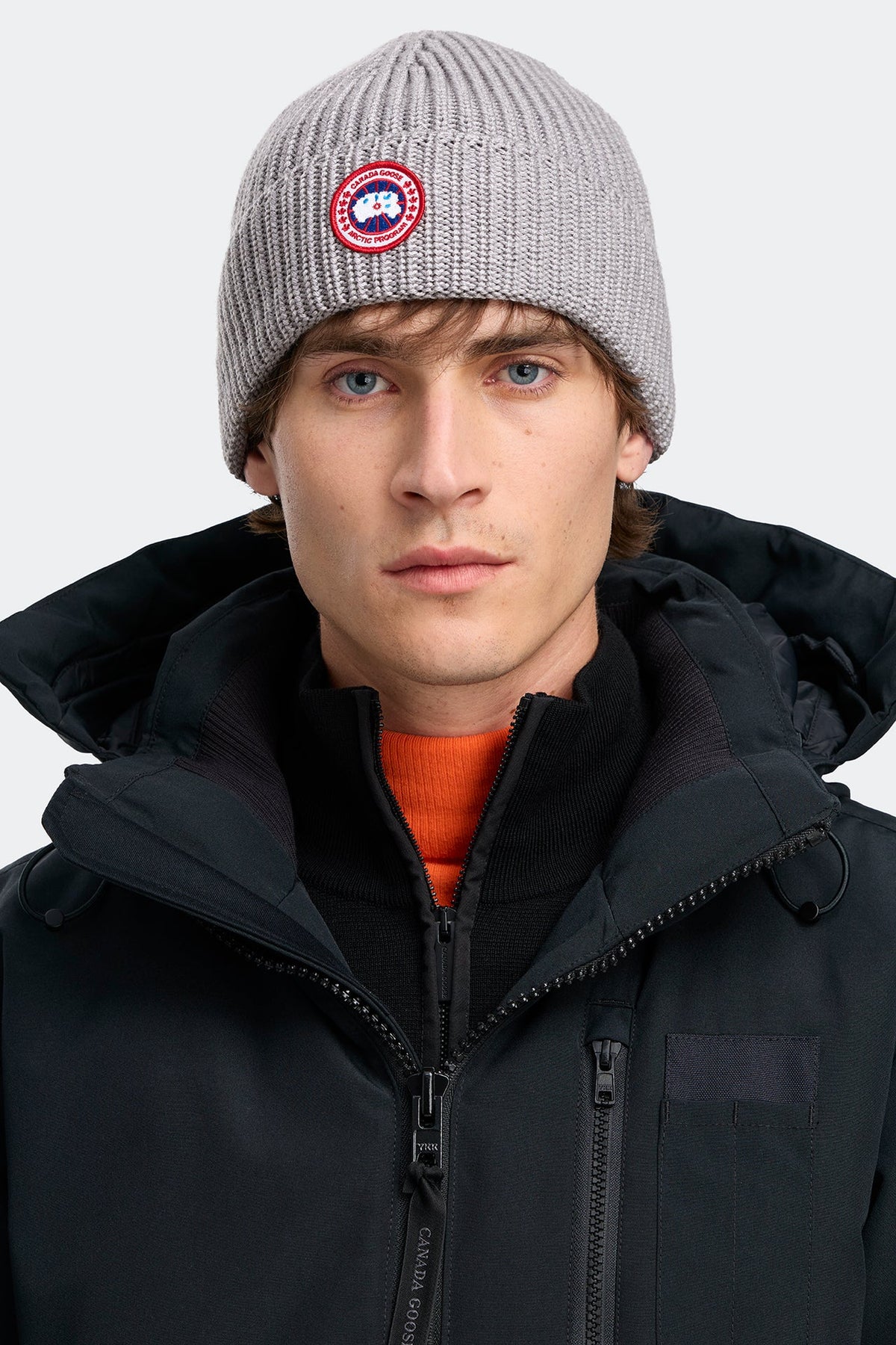 Canada Goose Unisex Strickmütze Heather Grey GRAU-MELANGE Bild 2