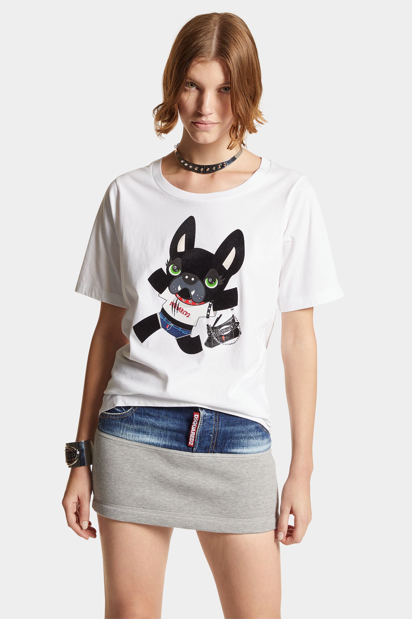 Dsquared2 Damen Ciro Easy Fit T-Shirt Weiss WEISS Bild 3