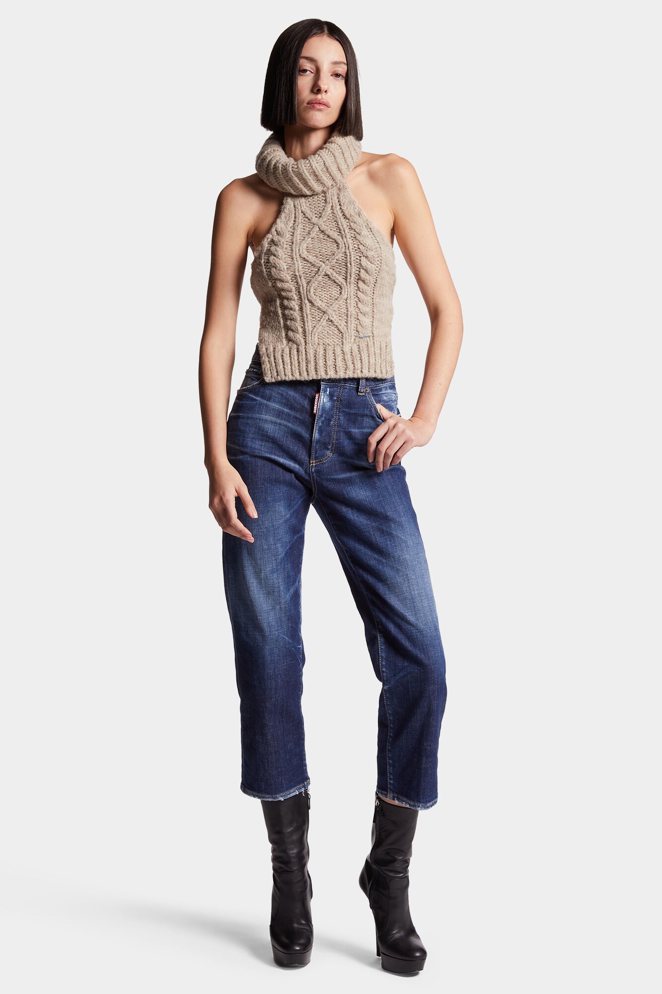 Dsquared2 Damen Jeans Boston Navy MARINE-BLAU Bild 2