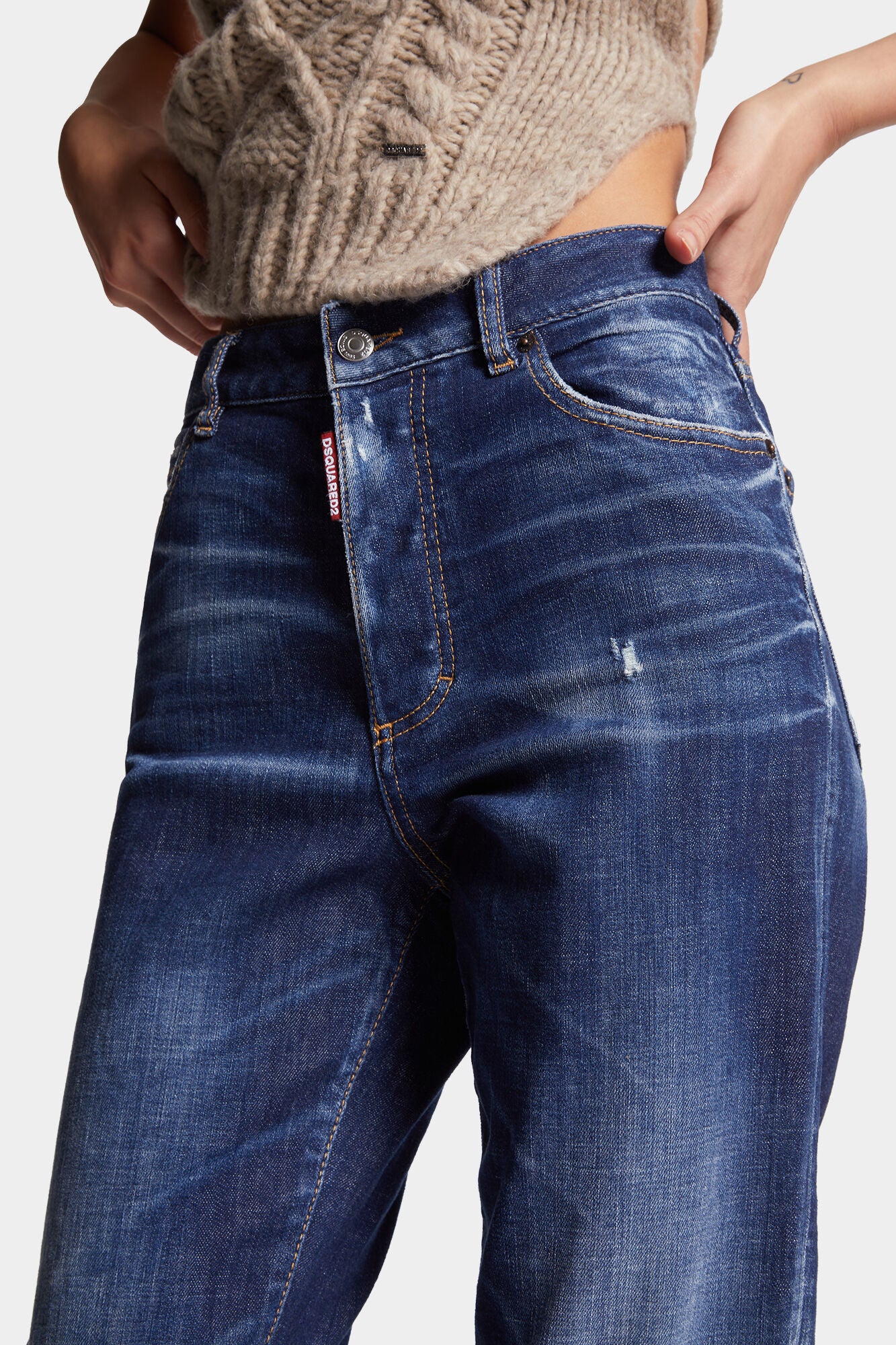 Dsquared2 Damen Jeans Boston Navy MARINE-BLAU Bild 5