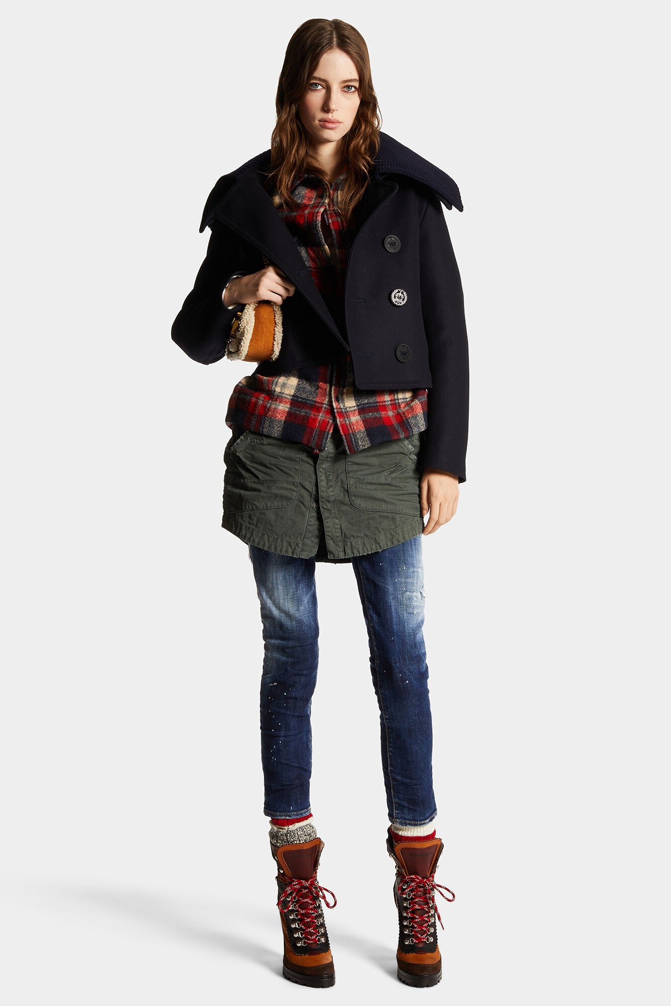 Dsquared2 Damen Jennifer Jeans Navy MITTELBLAU Bild 2