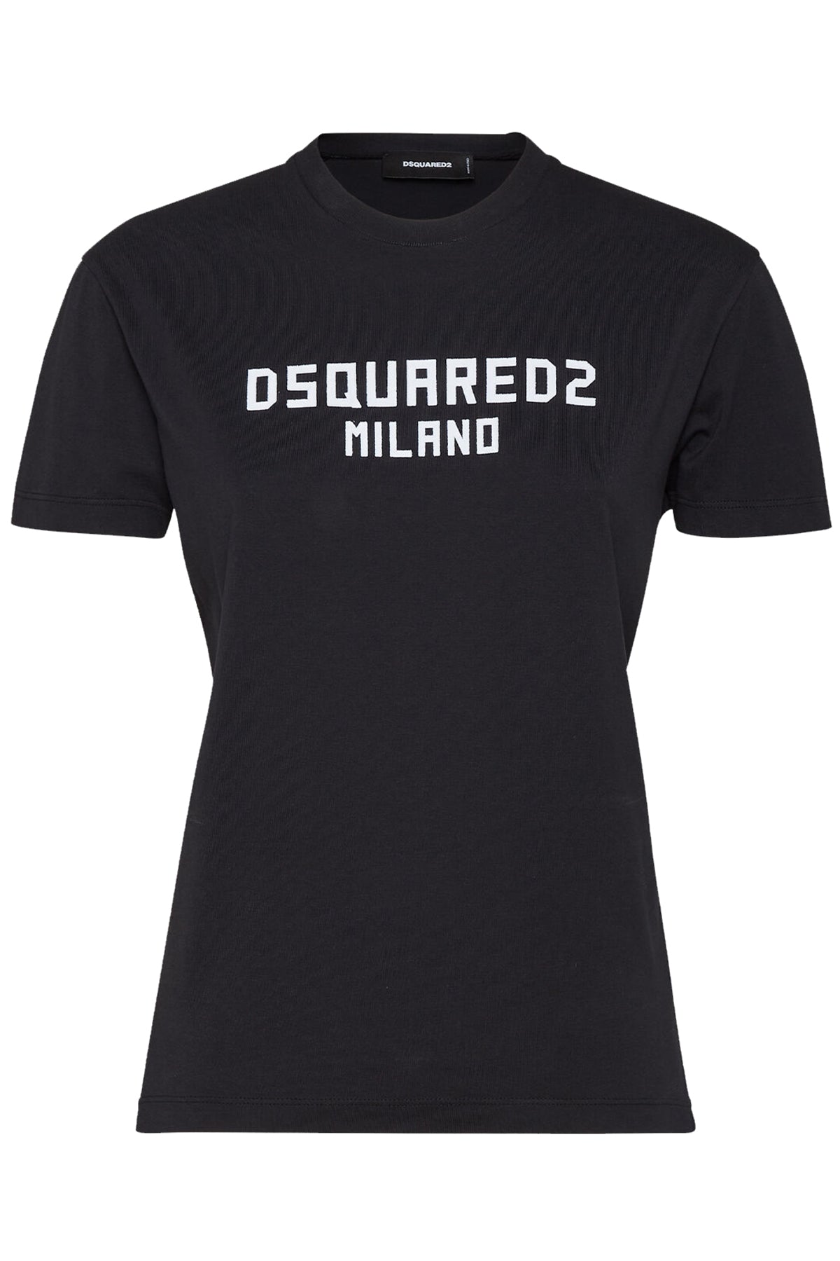 Dsquared2 Damen Just Right Fit D2 Milano T-Shirt Schwarz SCHWARZ Bild 1