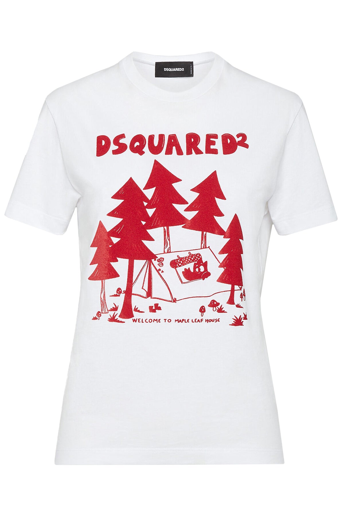 Dsquared2 Damen Just Right Fit House T-Shirt Weiss WEISS Bild 1