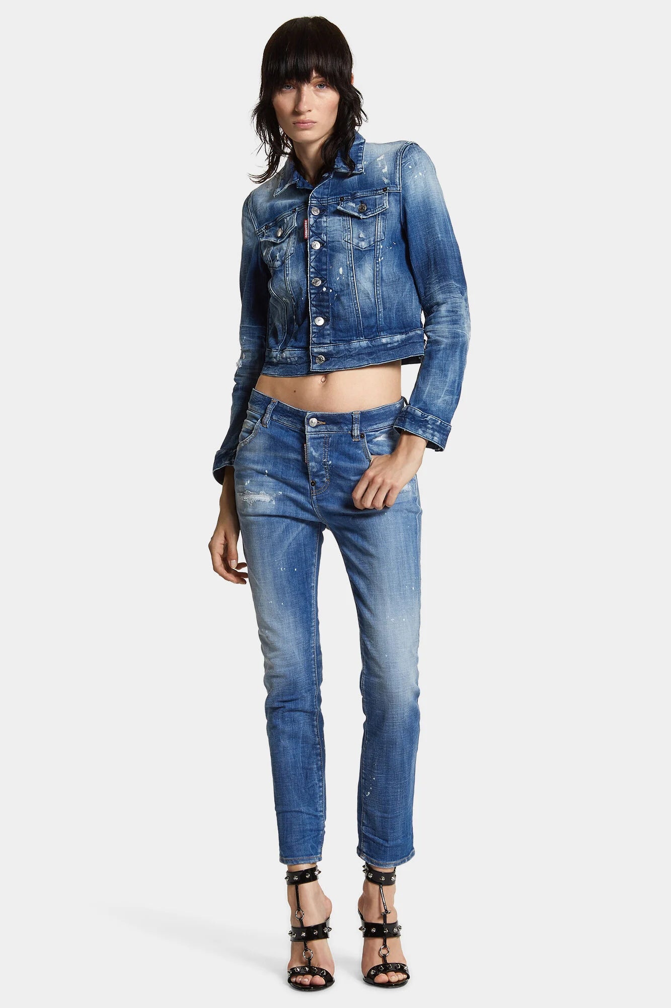 Dsquared2 Damen Light Heritage Wash Cool Girl Jeans Blau BLAU Bild 2