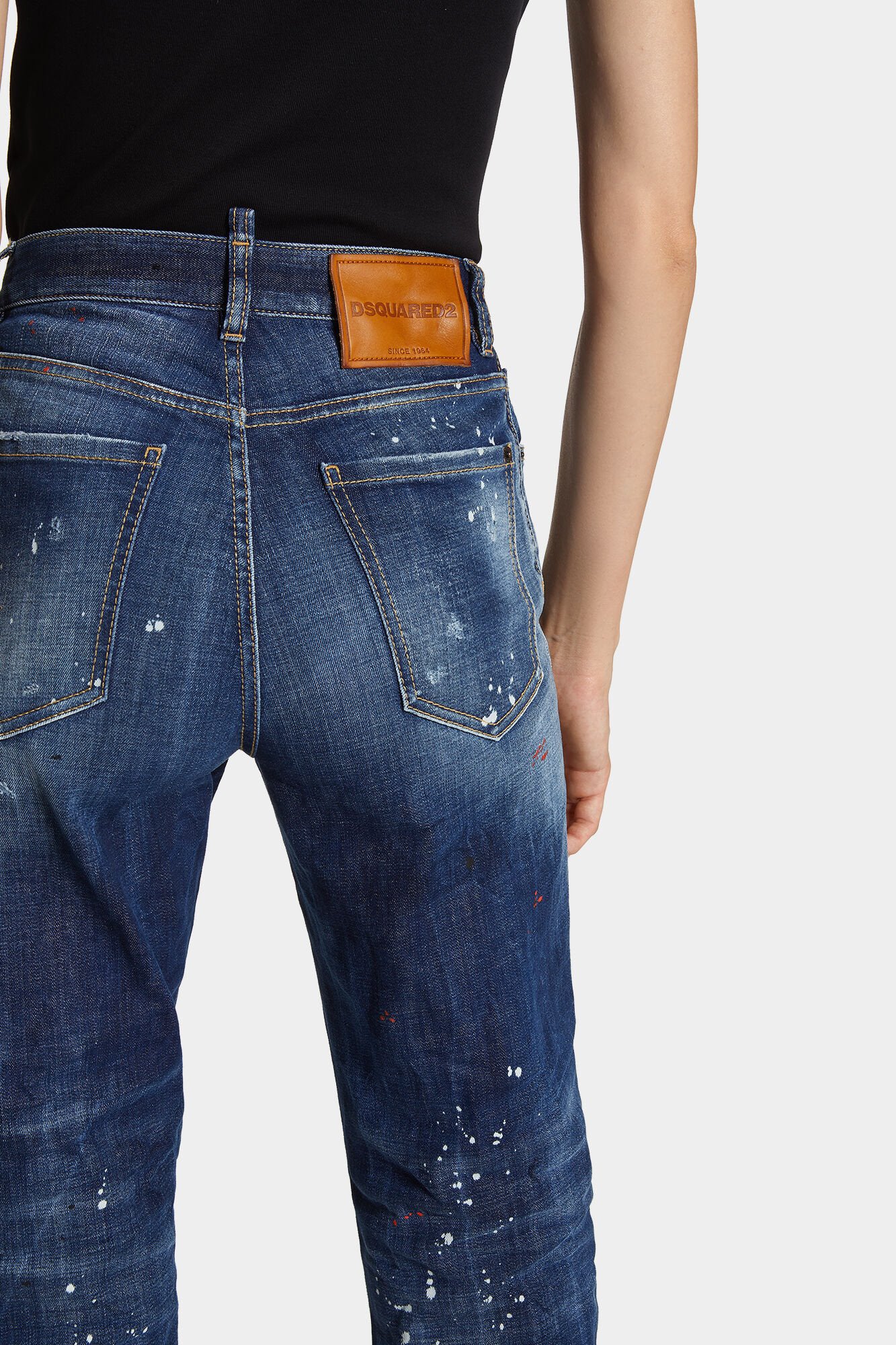 Dsquared2 Damen Medium Easy Wash Boston Jeans Blau BLAU Bild 5
