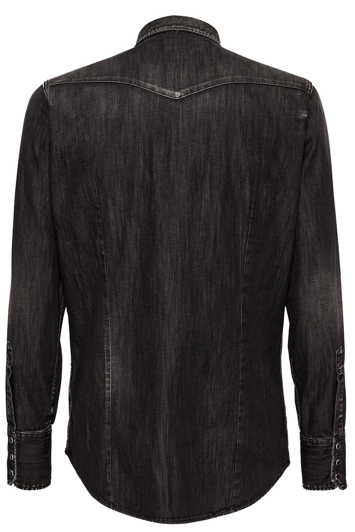 Dsquared2 Herren Black Wash Classic Western Hemd Schwarz SCHWARZ Bild 3
