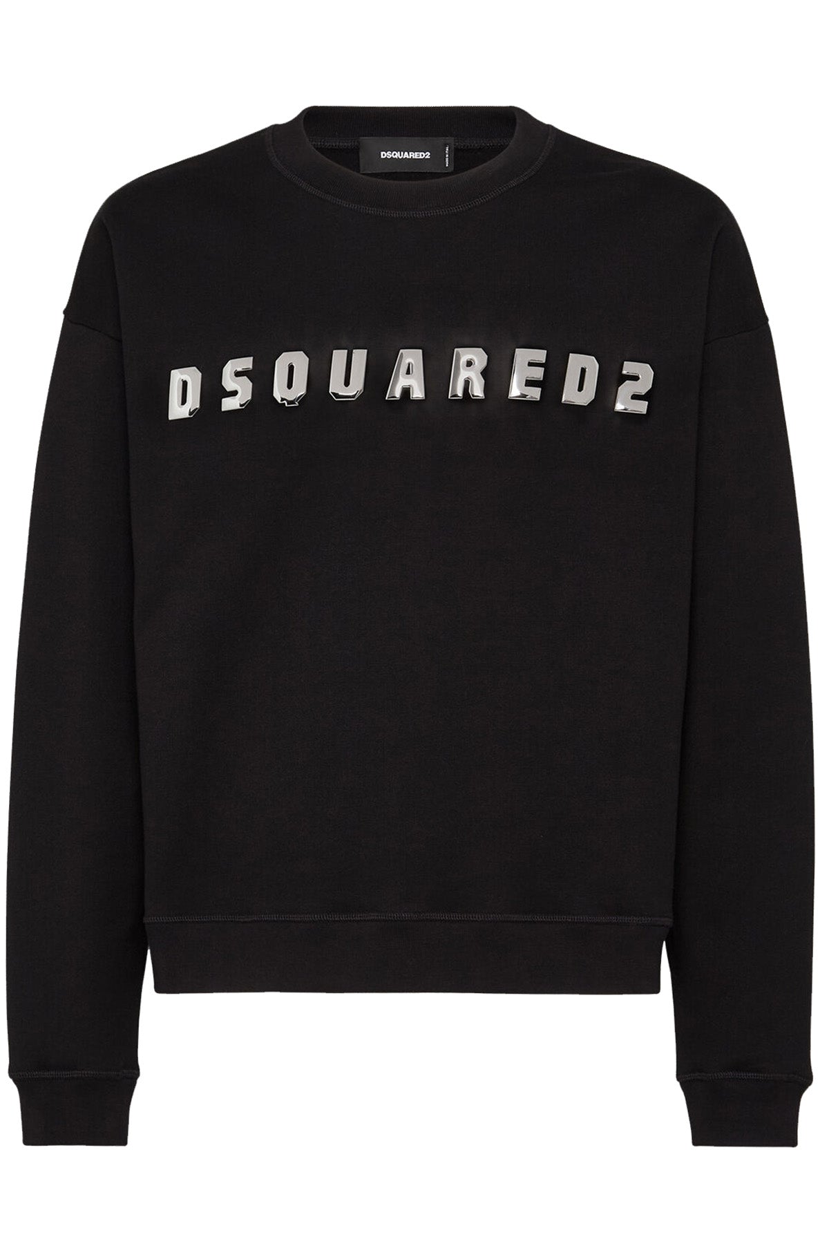 Dsquared2 Herren Brushed Fleece Relax Fit Sweater Schwarz SCHWARZ Bild 1