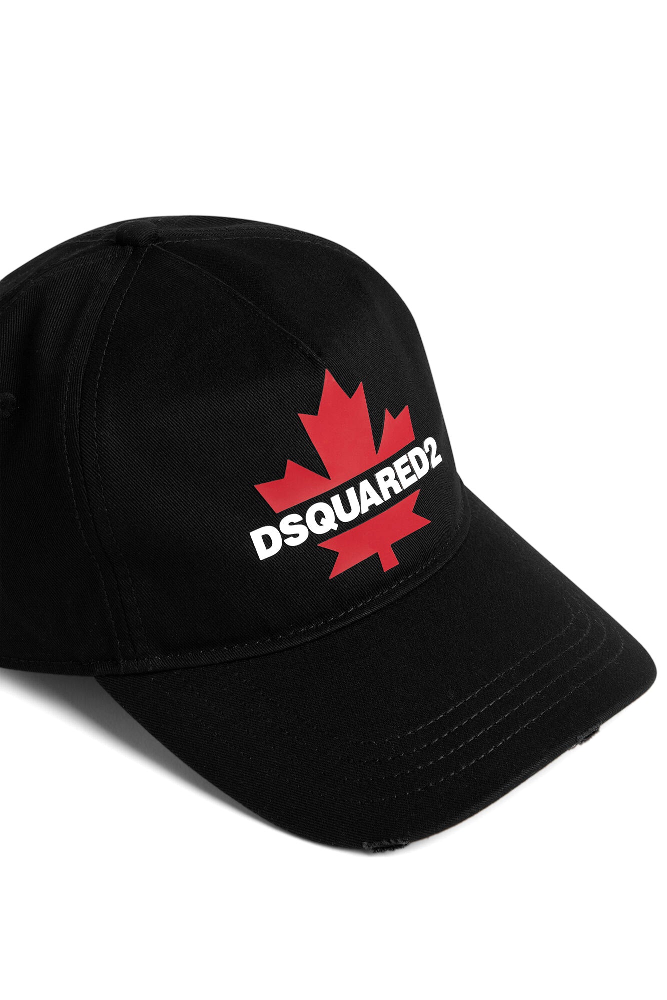 Dsquared2 Herren Canadian Leaf Baseball Cap Schwarz/Rot SCHWARZ Bild 3