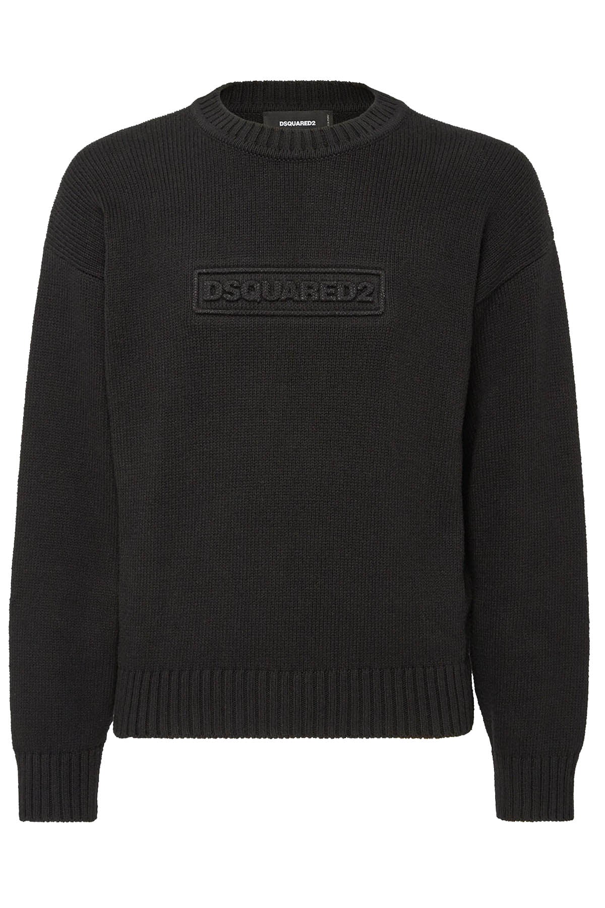 Dsquared2 Herren Crewneck Strickpullover Schwarz SCHWARZ Bild 1