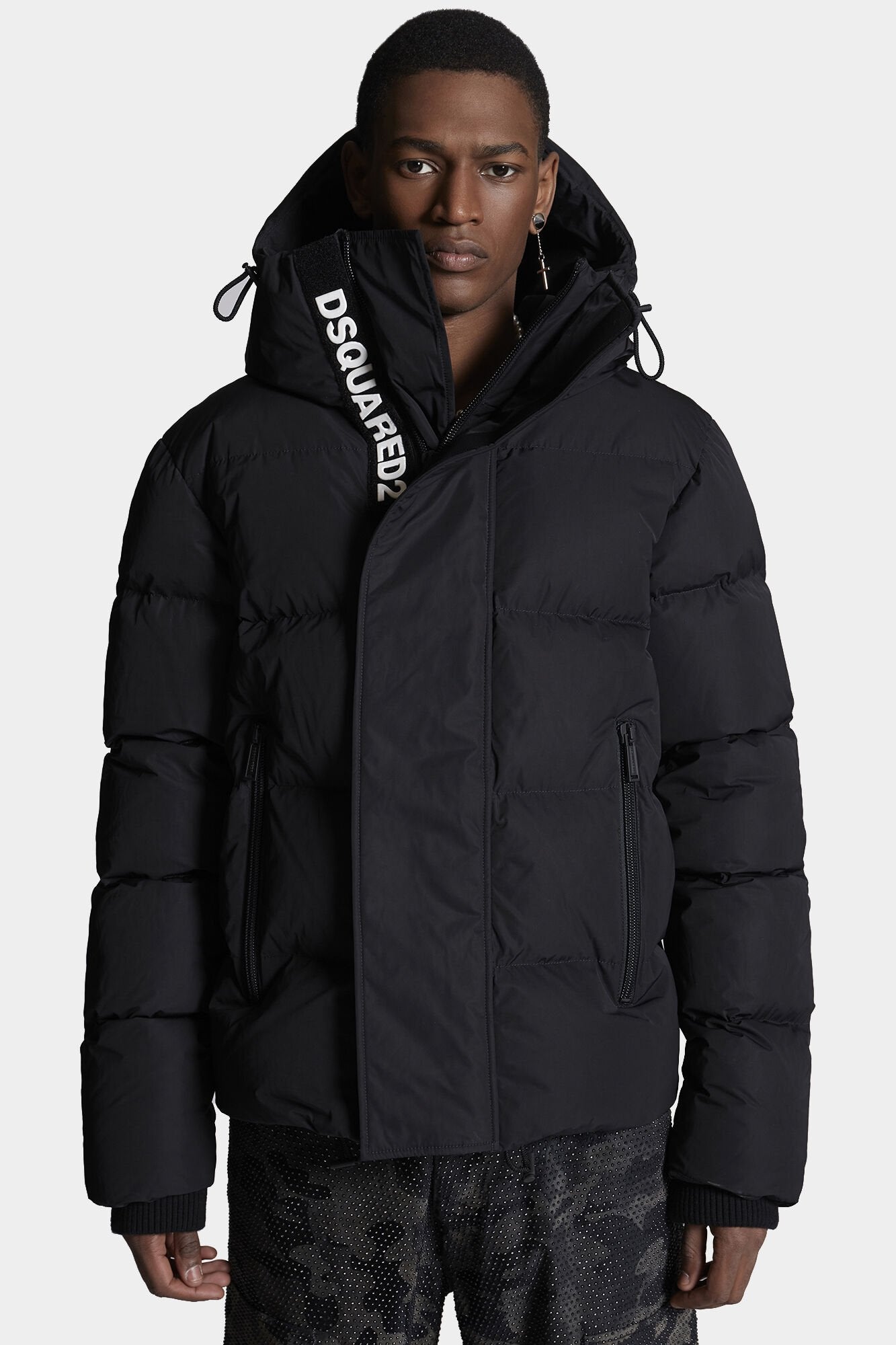 Dsquared2 Herren Daunenjacke Road Man Bomber Schwarz SCHWARZ Bild 2