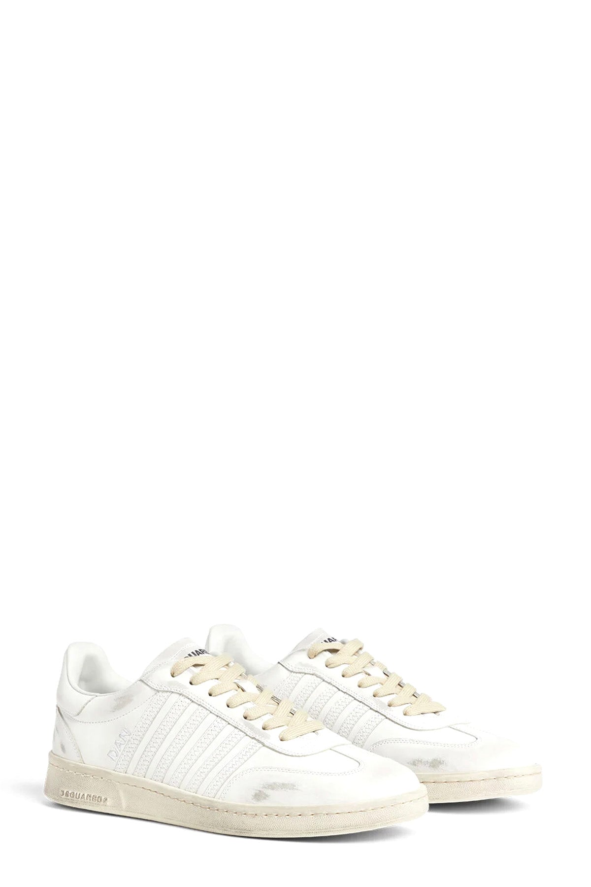 Dsquared2 Herren Dirty Boxer Sneaker Weiss NATUR-WEISS Bild 2