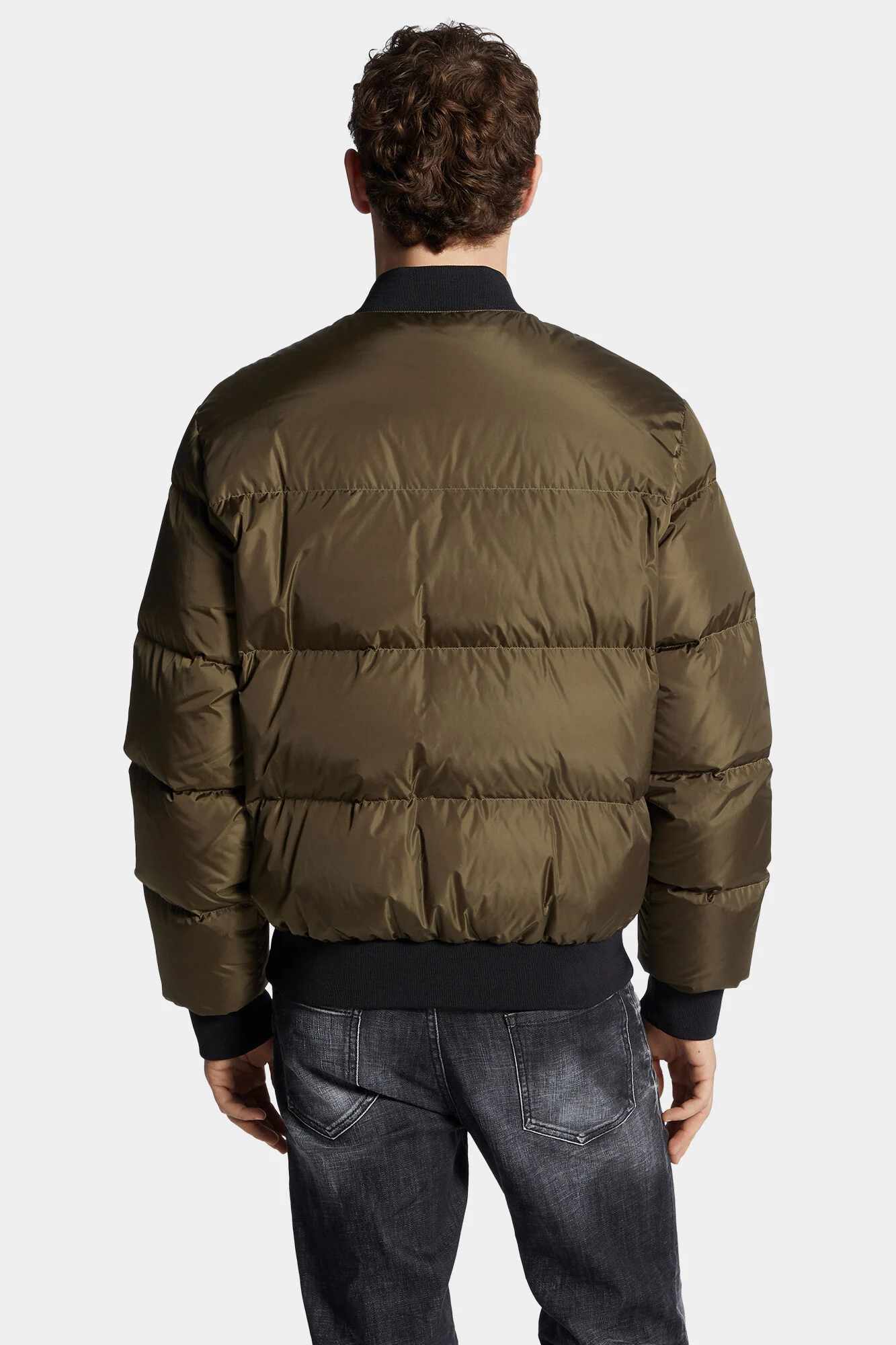 Dsquared2 Herren Easy Puffer Bomber Olive OLIVE Bild 4