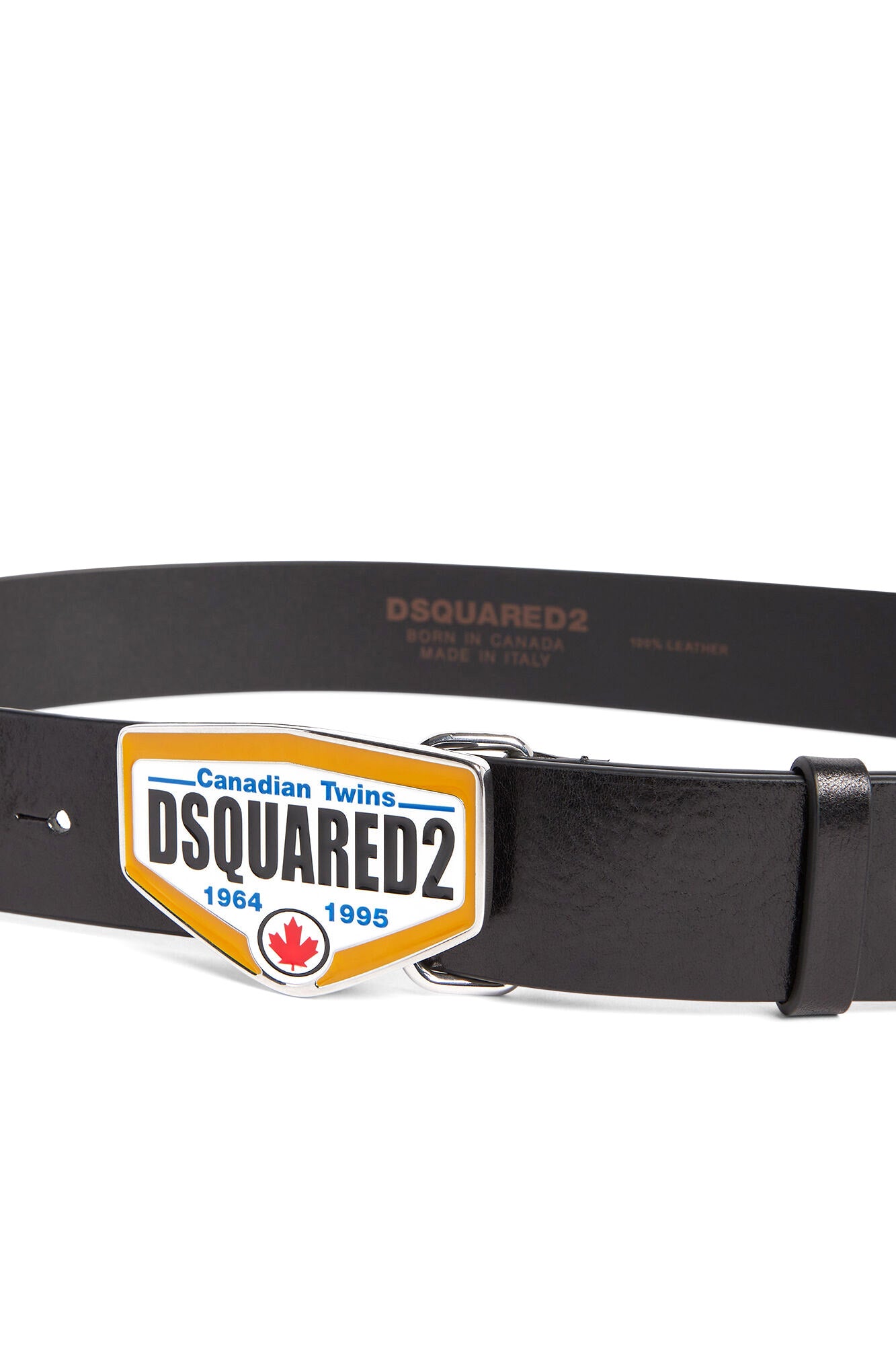 Dsquared2 Herren Gürtel Plaque Schwarz SCHWARZ Bild 3