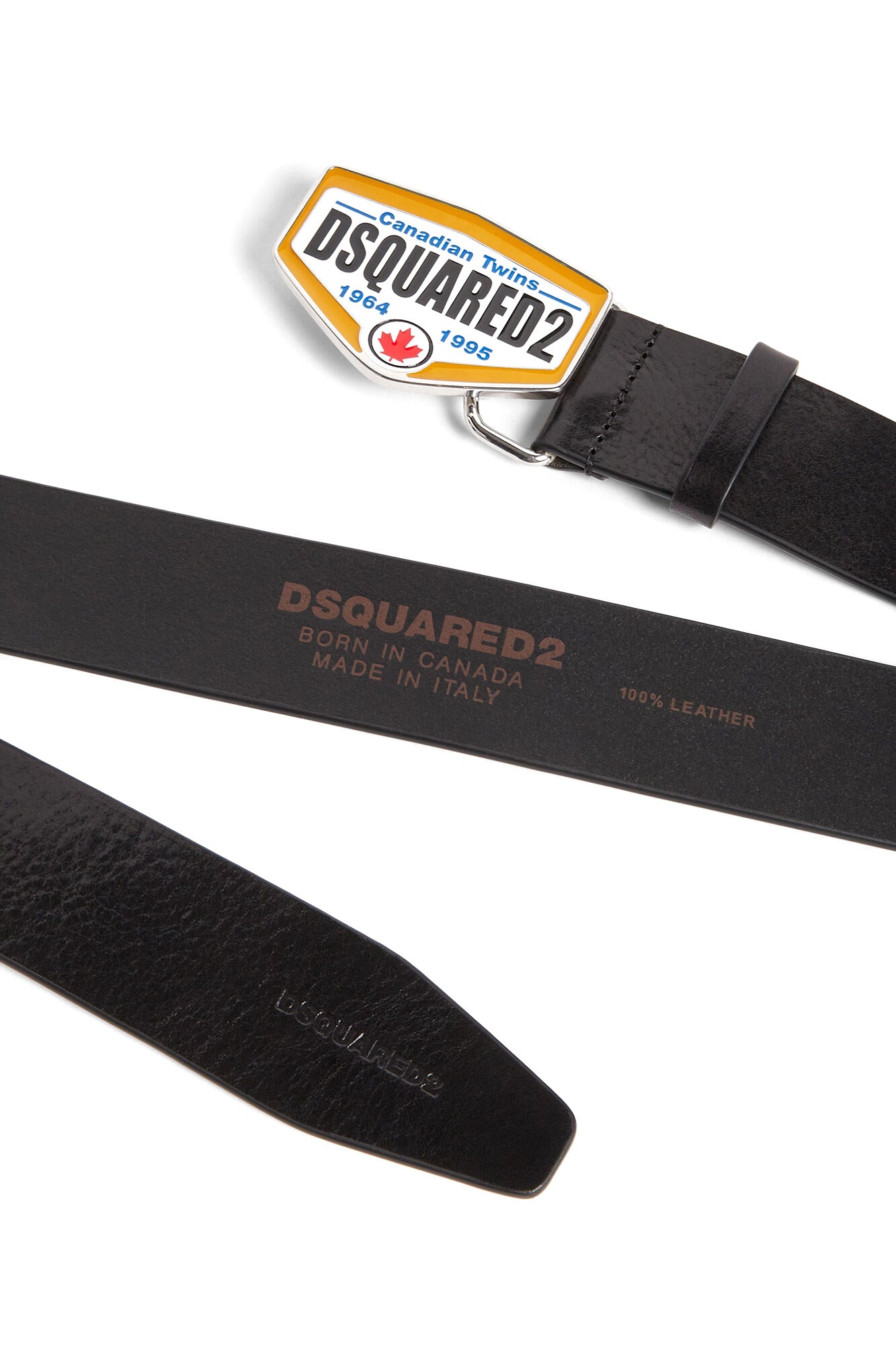 Dsquared2 Herren Gürtel Plaque Schwarz SCHWARZ Bild 4