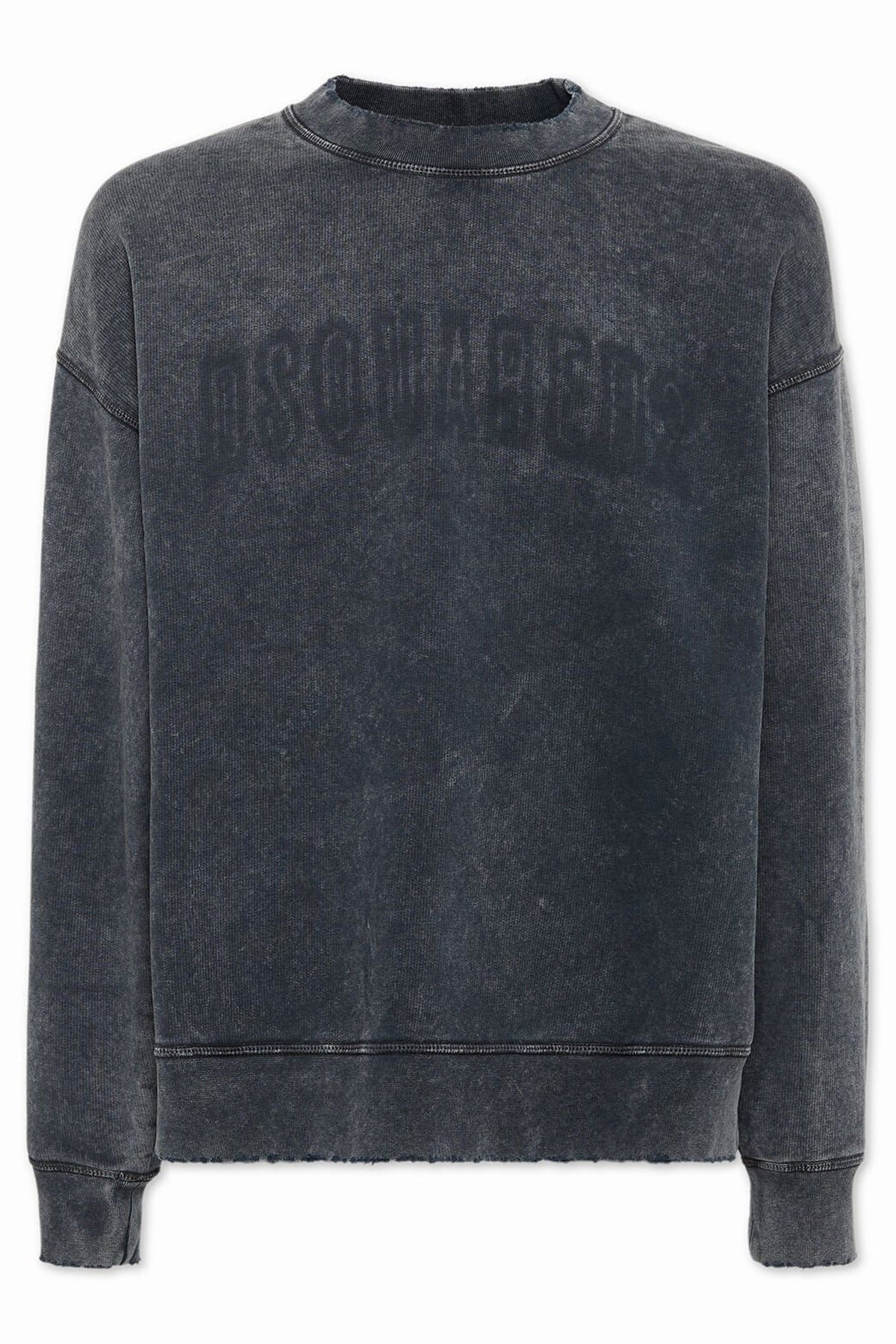 Dsquared2 Herren Loose Fit Raw Edge Crewneck Grau GRAU Bild 1