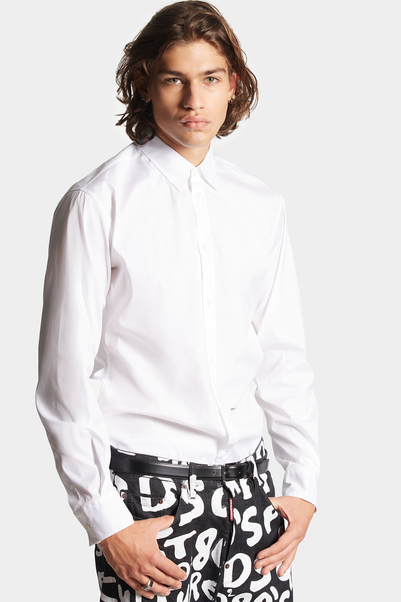 Dsquared2 Herren Relax Dan Hemd Weiss WEISS Bild 2