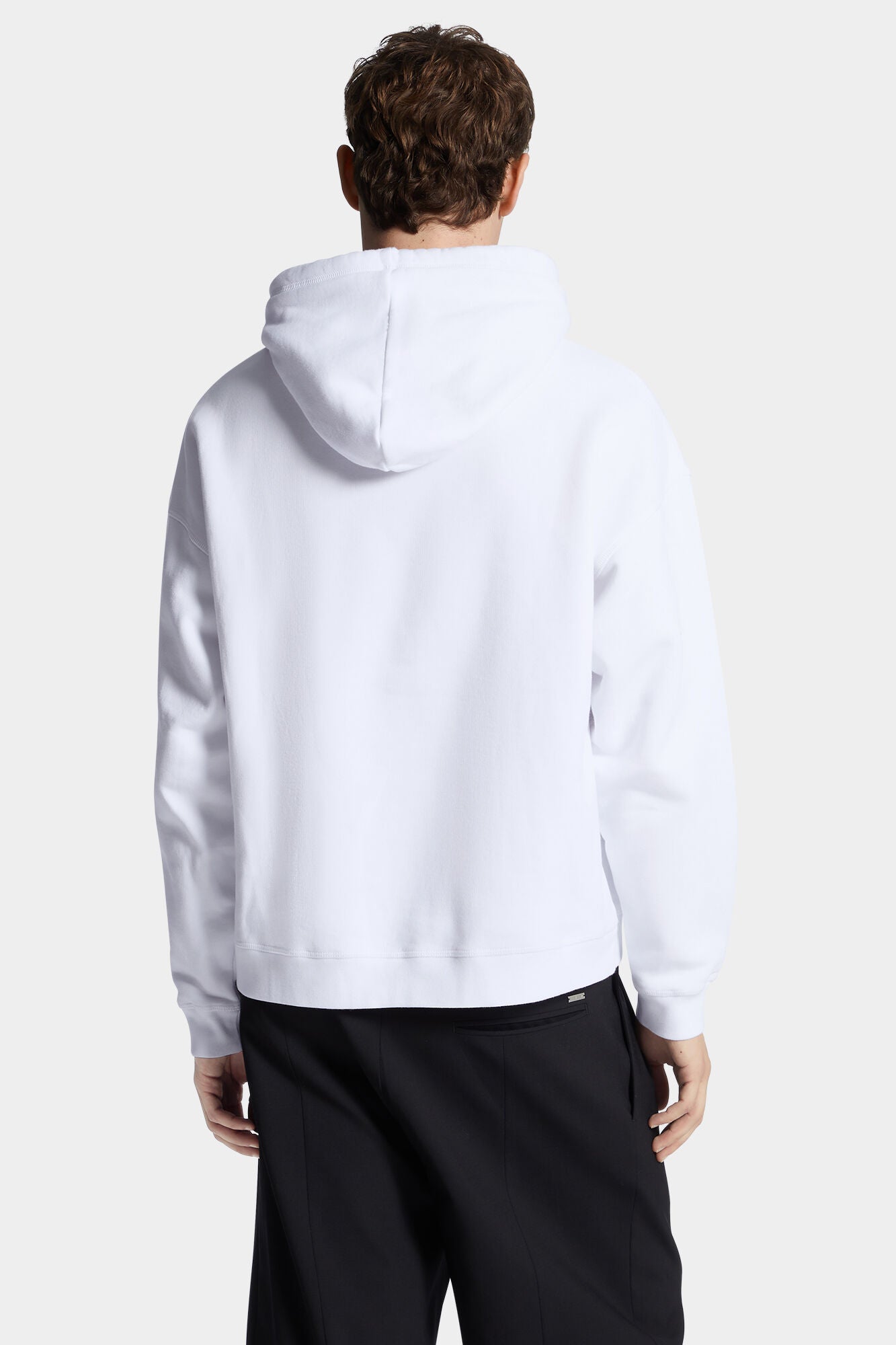 Herren Relax Fit Dsquared2 Heritage Hoodie Weiss WEISS Bild 3